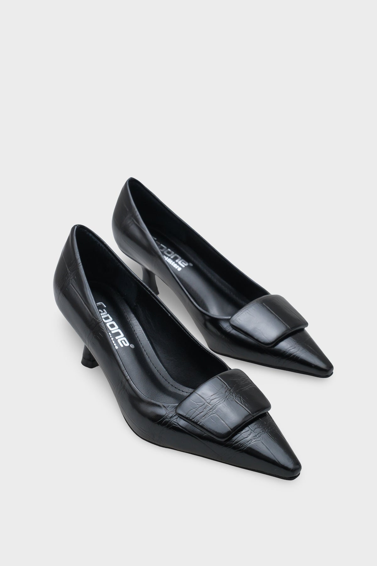 Kathleen Orta Topuklu Kroko Desenli Kadın Günlük Şık Ayakkabı