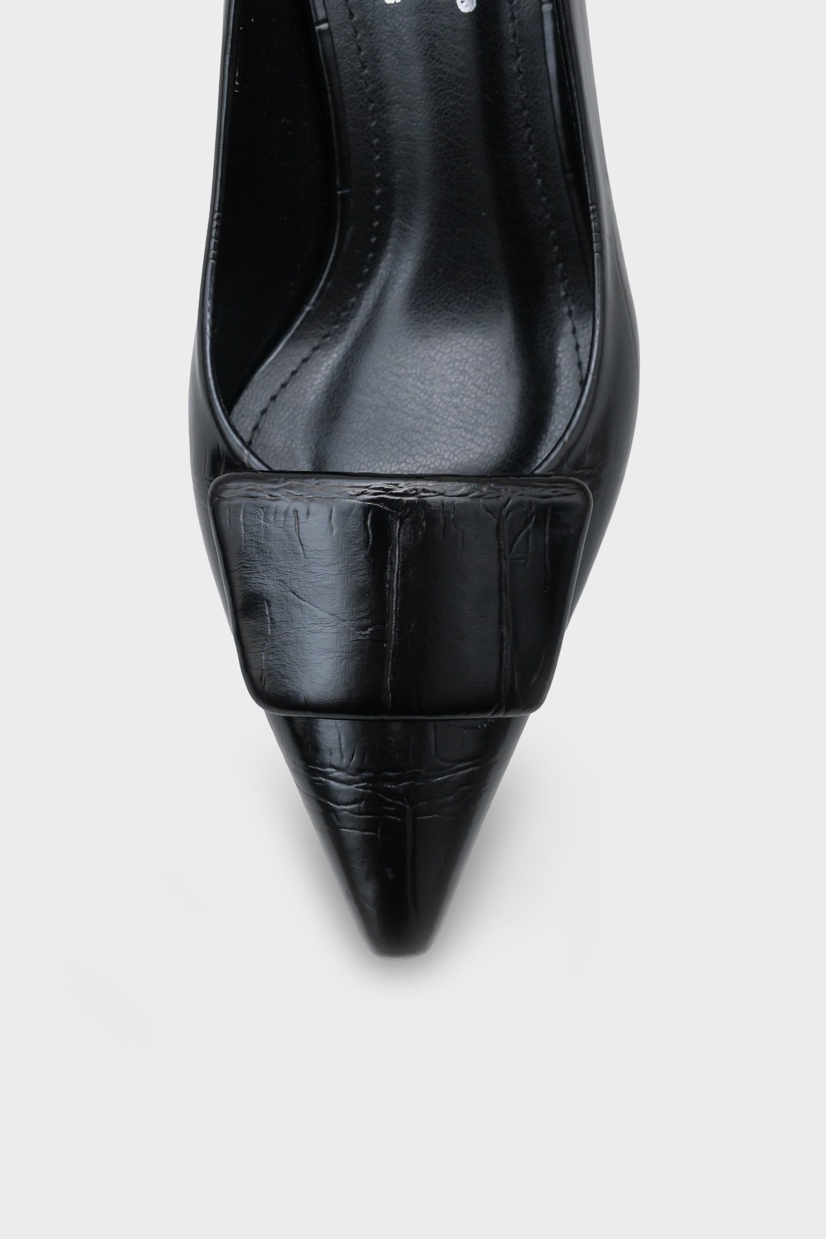 Kathleen Orta Topuklu Kroko Desenli Kadın Günlük Şık Ayakkabı