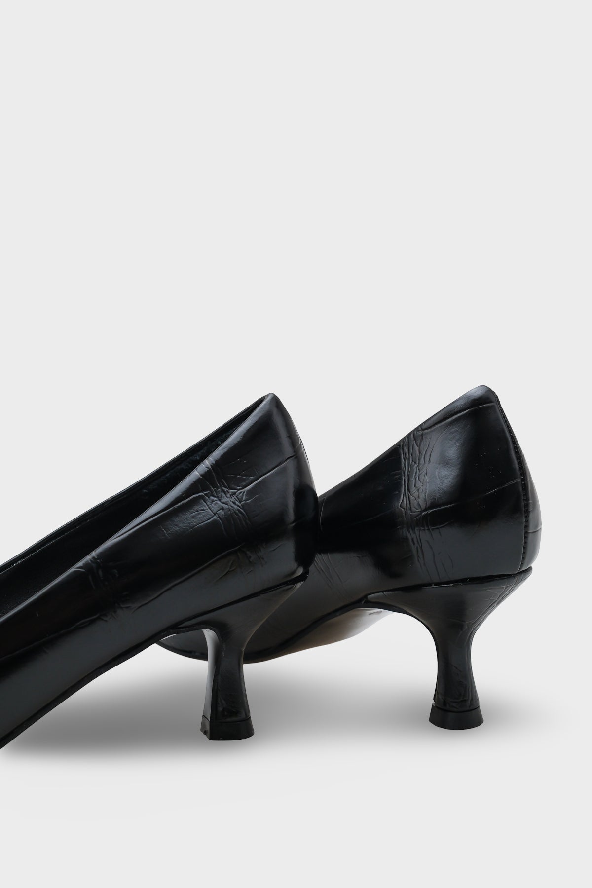 Kathleen Orta Topuklu Kroko Desenli Kadın Günlük Şık Ayakkabı