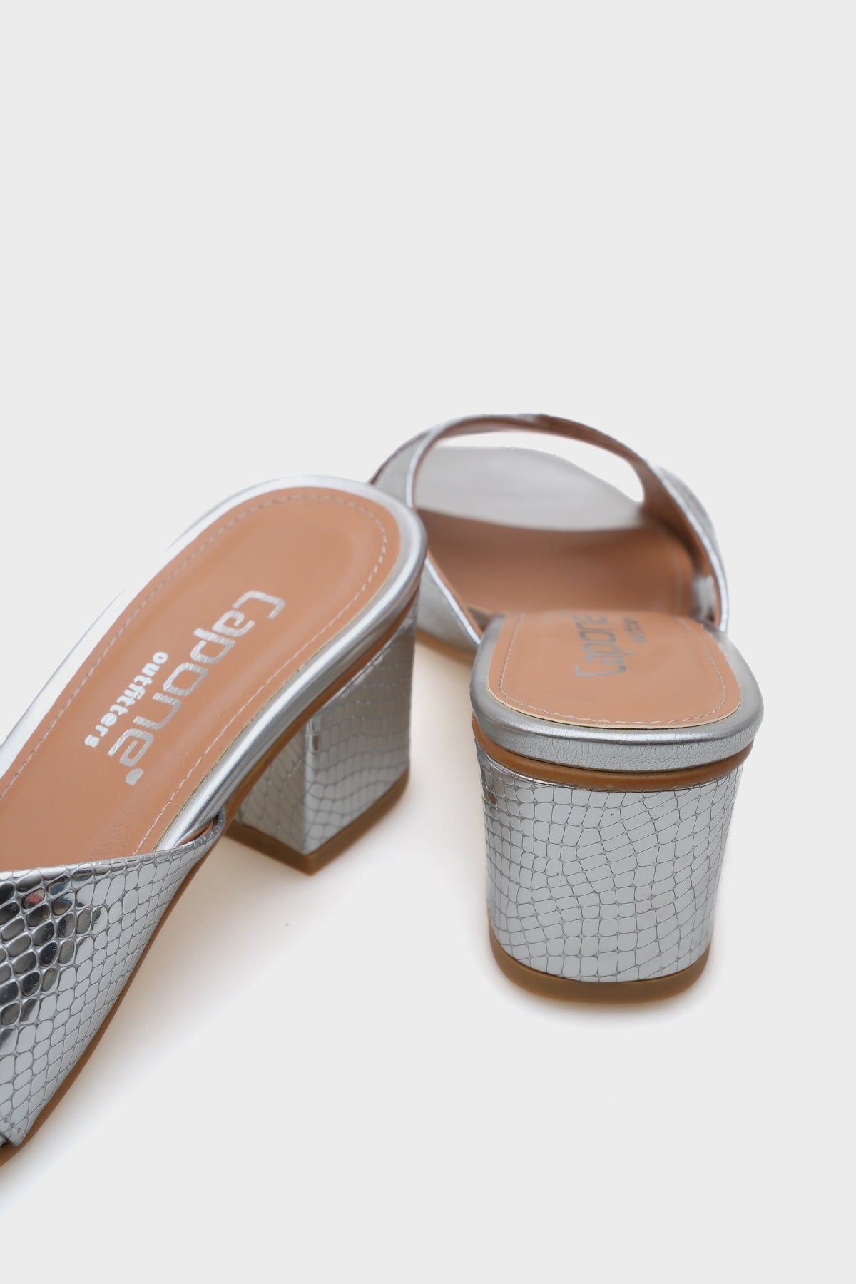 Taya Orta Topuklu Çapraz Bantlı Kadın Terlik