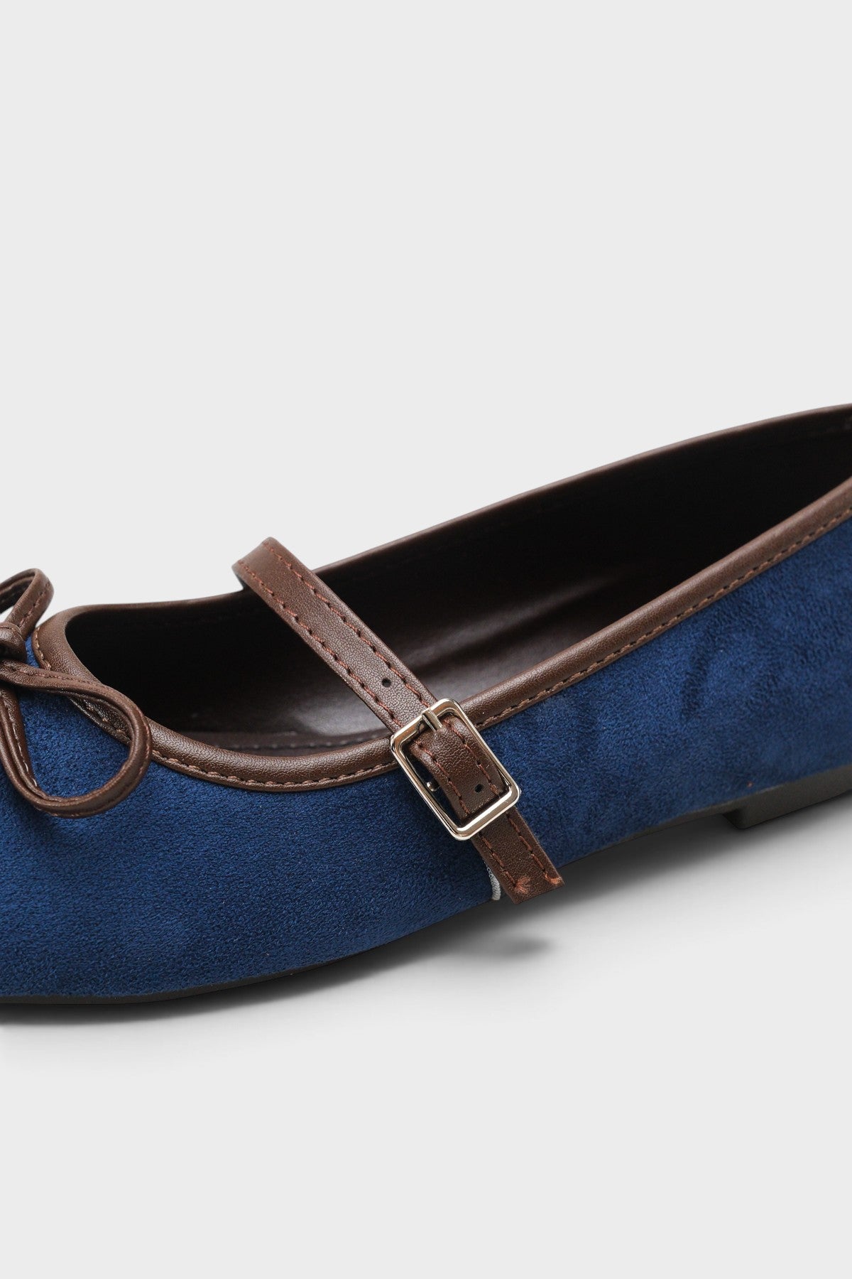 Chandal Süet Görünümlü Mary Jane Babet