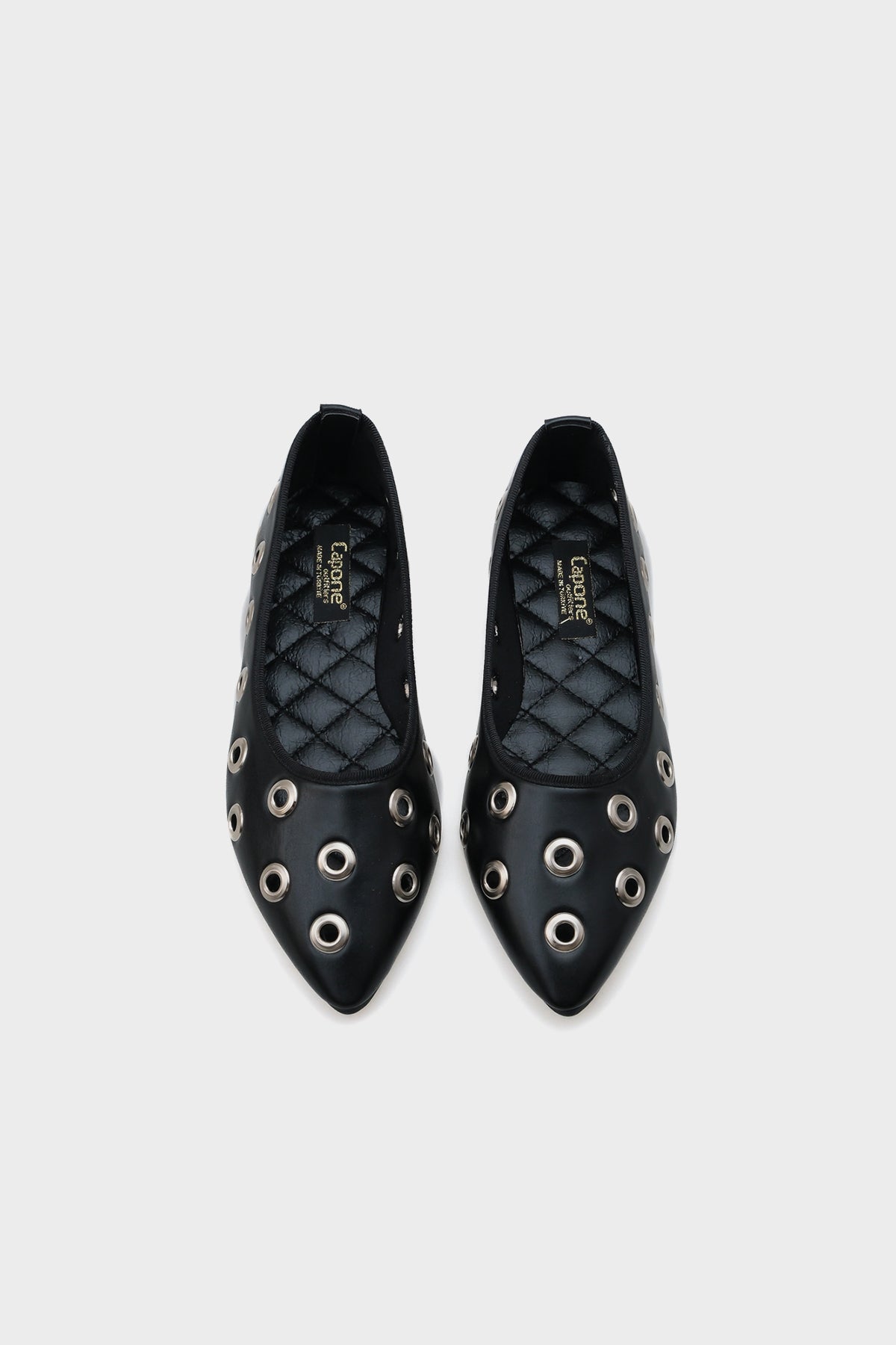 Alexa Metal Aksesuarlı Sivri Burunlu Babet