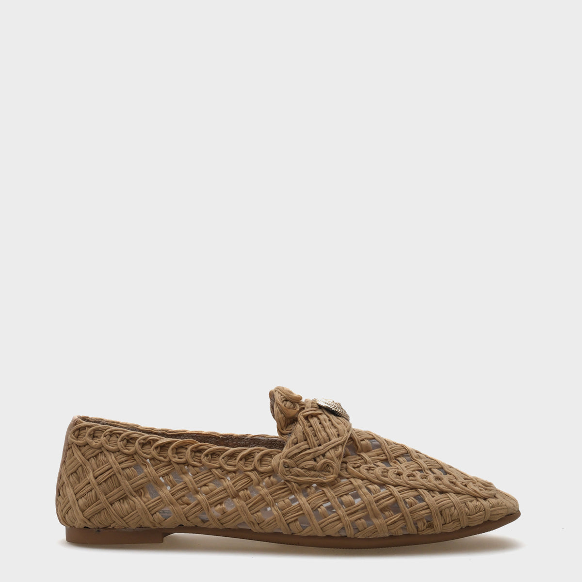Tara Hasır Örgü Kadın Loafer