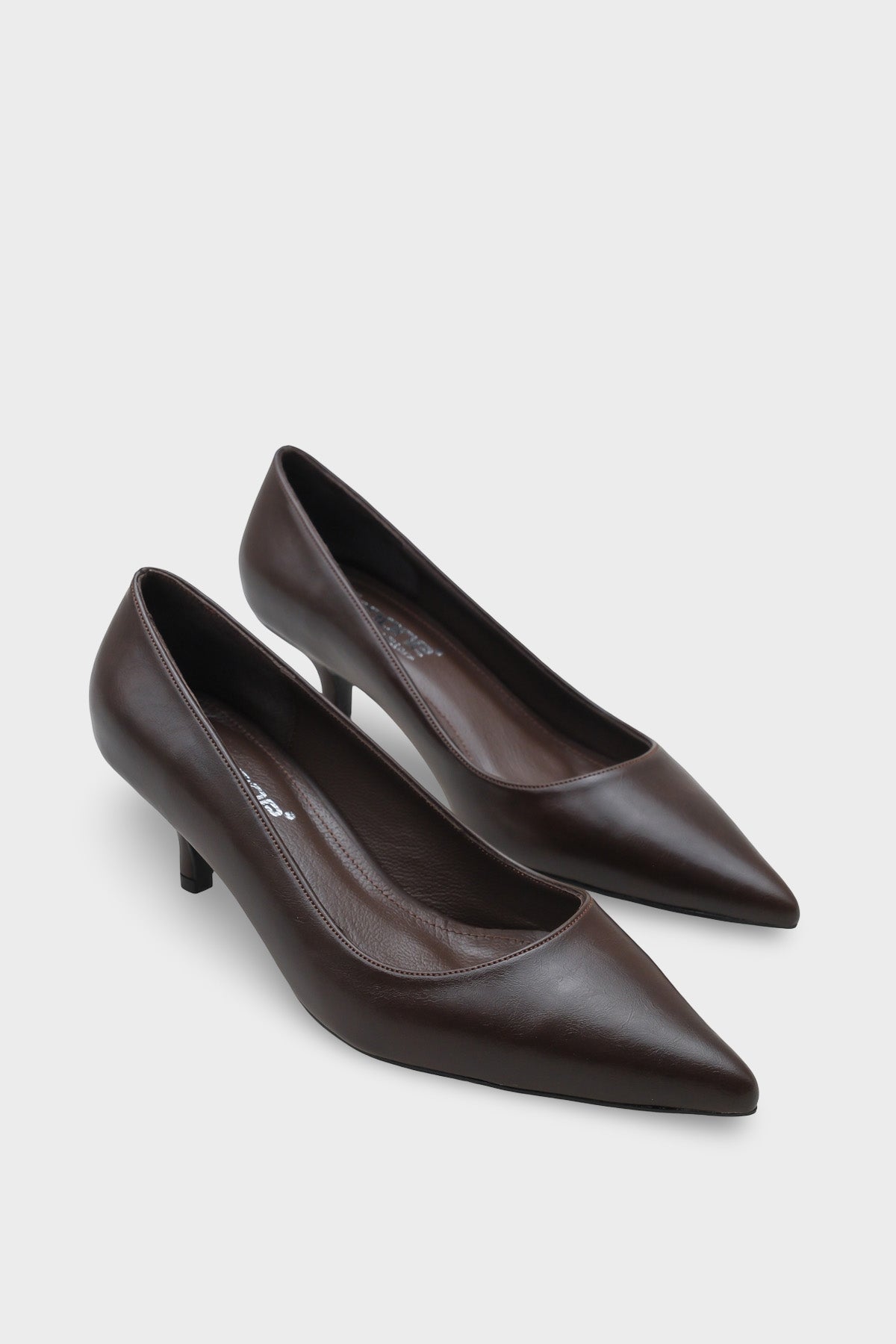 Veronica Orta Topuklu Sivri Burunlu Hakiki Deri Astar Kadın Stiletto