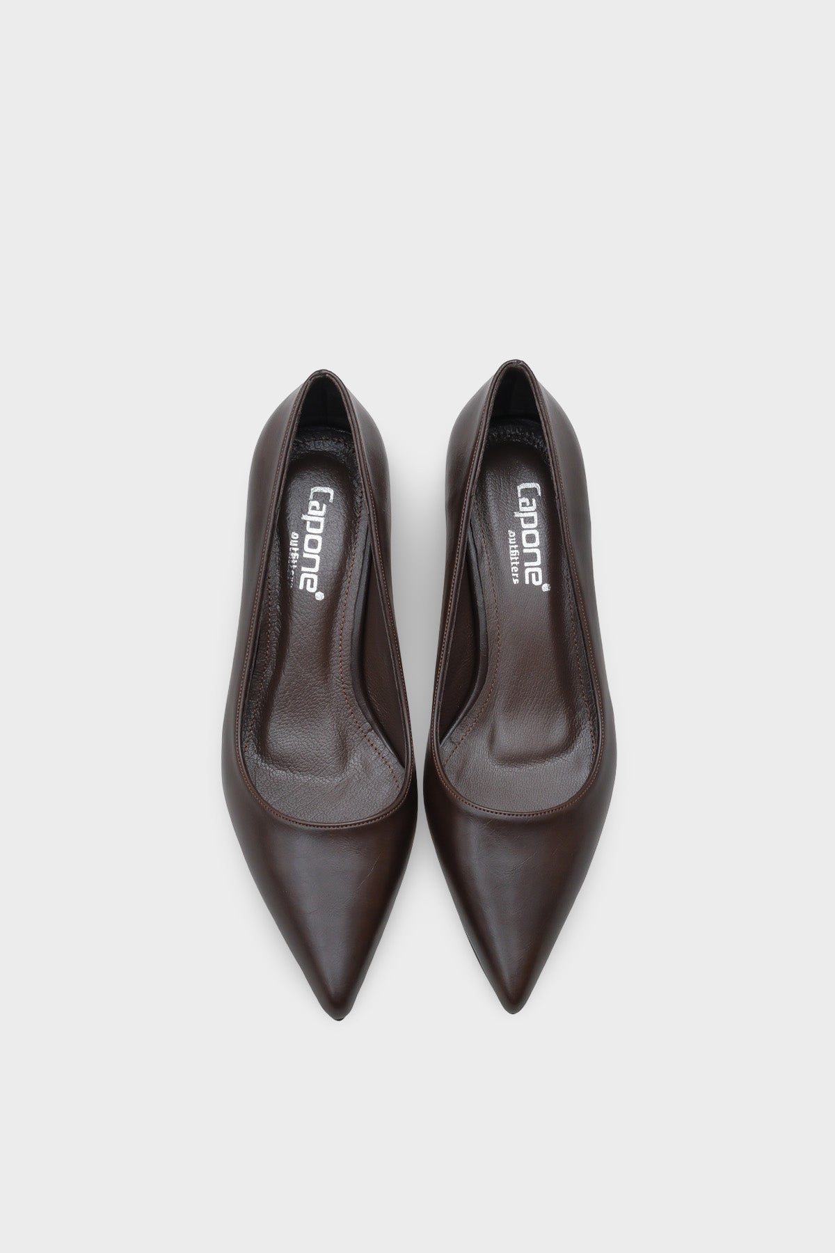 Veronica Orta Topuklu Sivri Burunlu Hakiki Deri Astar Kadın Stiletto