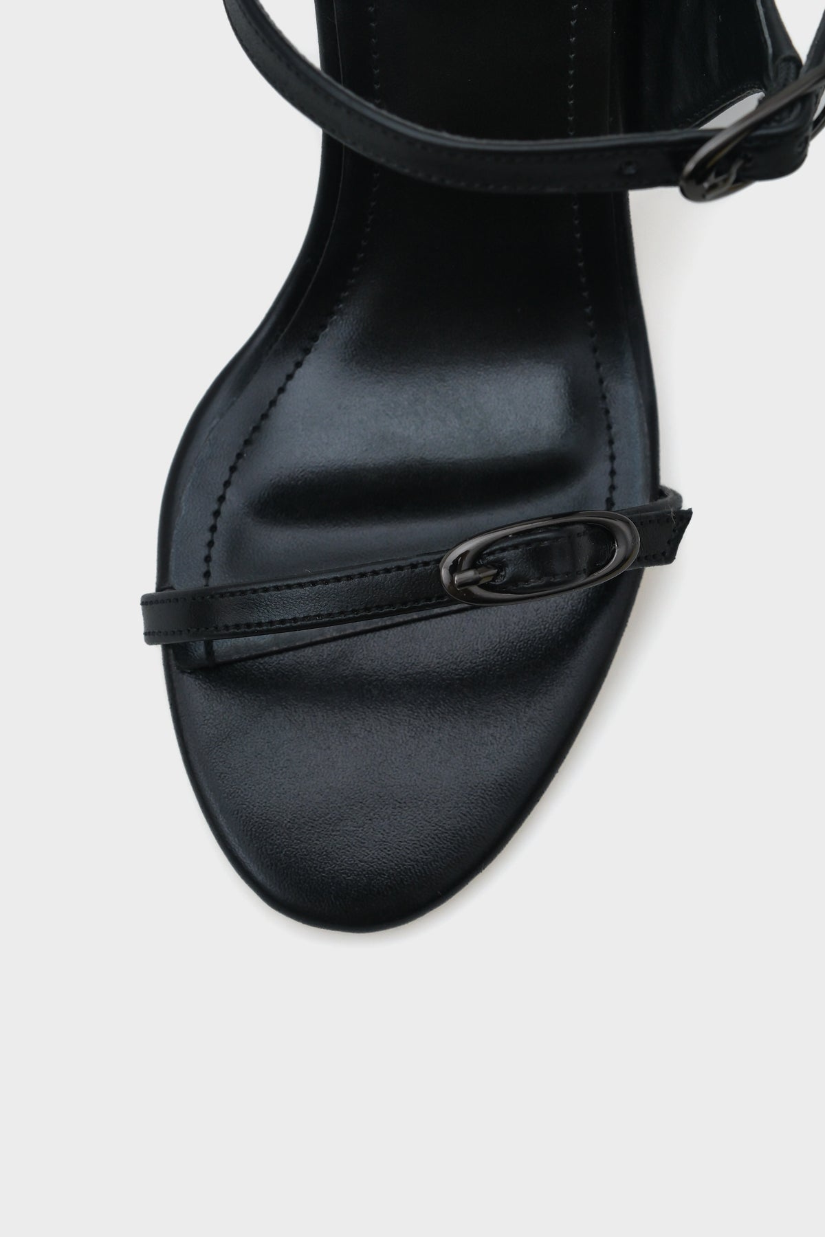 Lucky Topuklu Çift Bantlı Metalik Kadın Şık Terlik