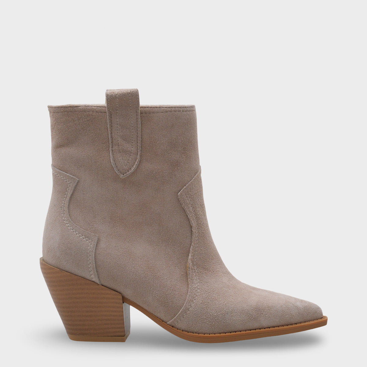 Tiffani Sivri Burunlu Hakiki Deri Yandan Çekmeli Kadın Kovboy Bot