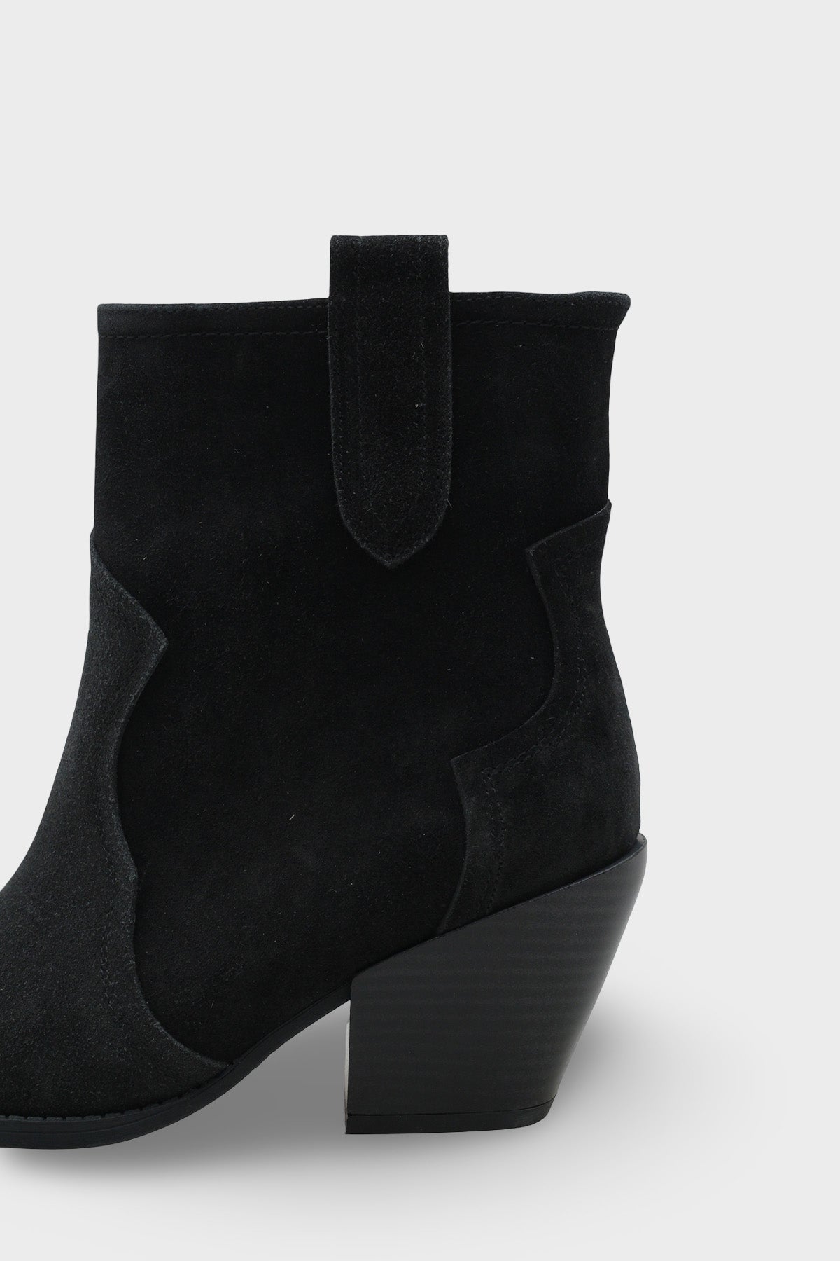 Tiffani Sivri Burunlu Hakiki Deri Yandan Çekmeli Kadın Kovboy Bot