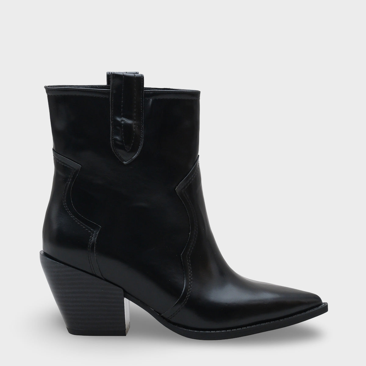 Tiffani Sivri Burunlu Yandan Çekmeli Kadın Kovboy Bot