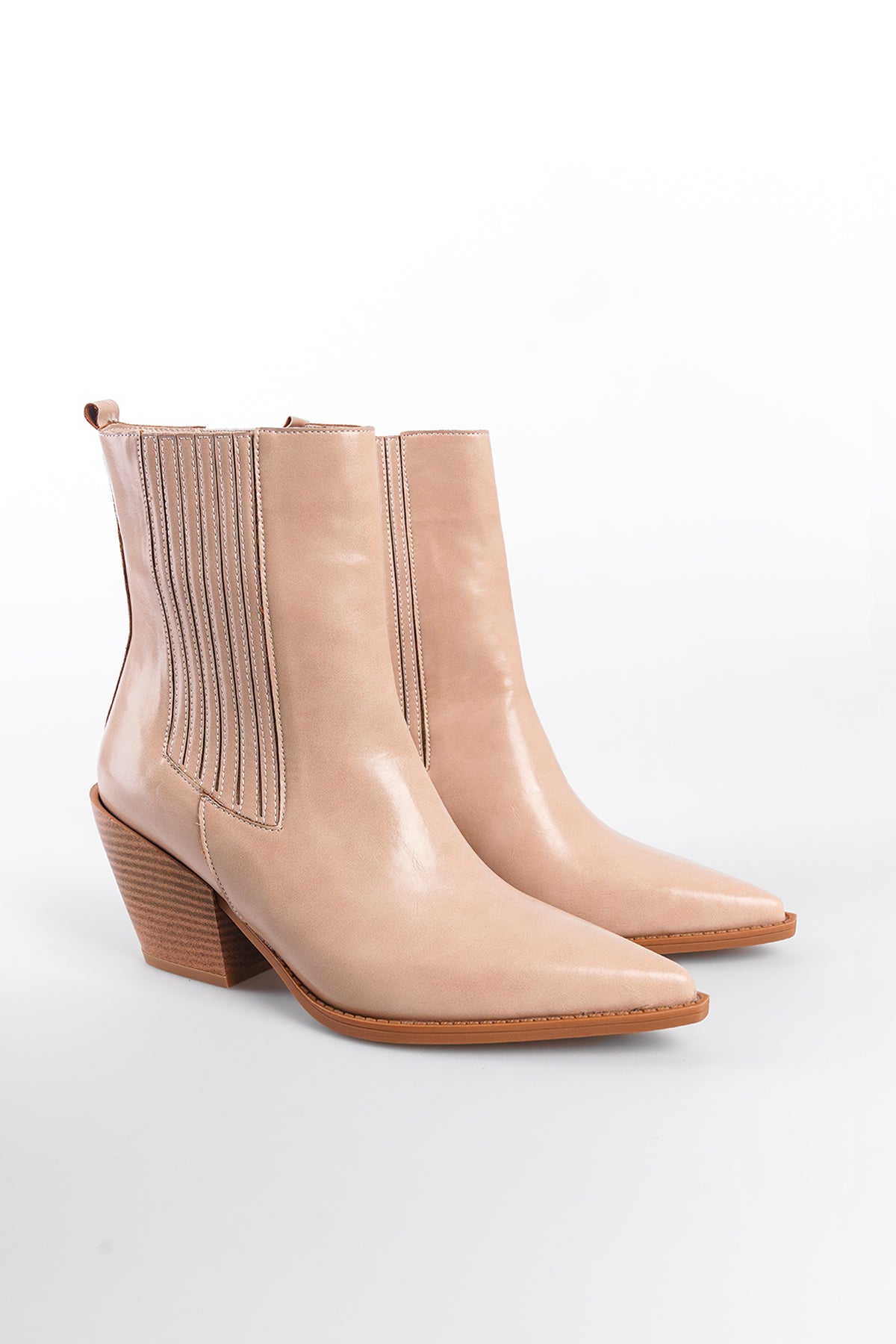 Ellyn Sivri Burunlu Yandan Lastikli Kadın Kovboy Bot