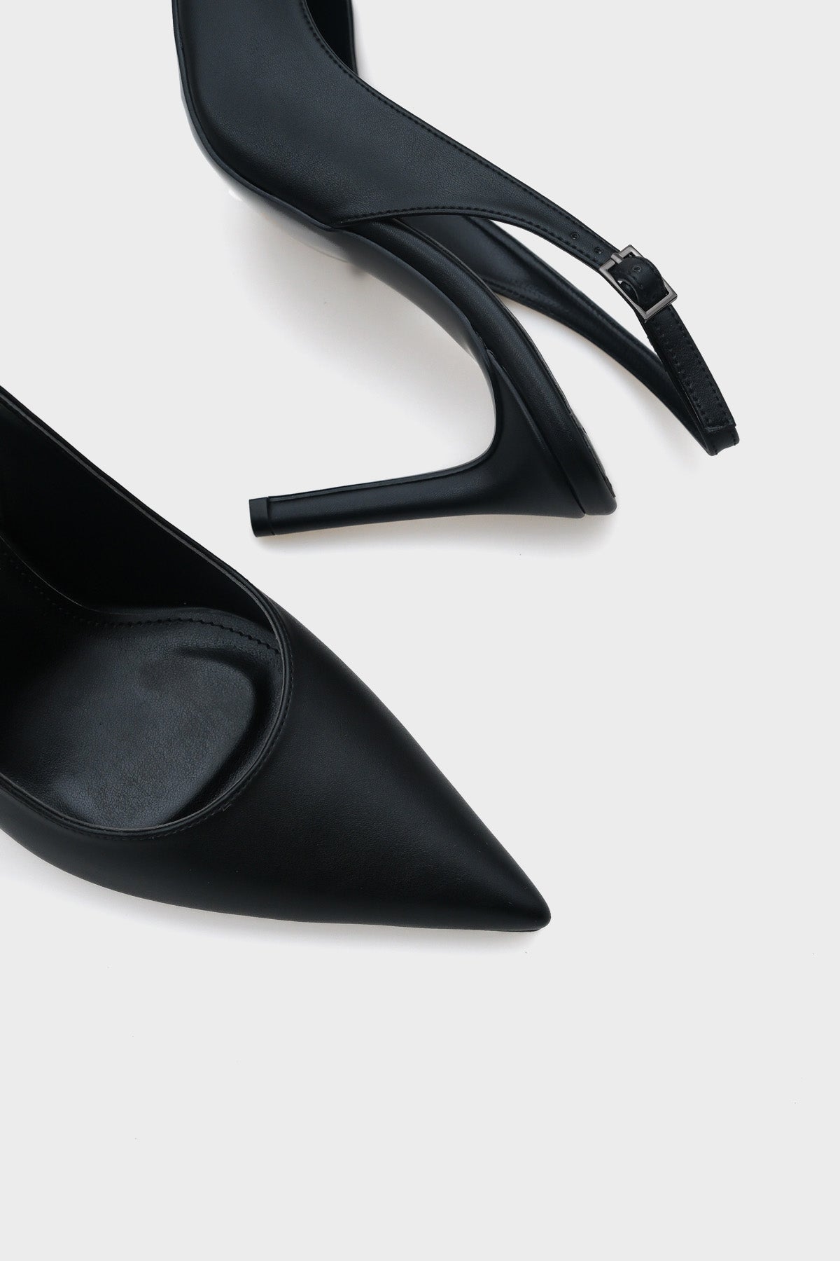 Helsa Hakiki Deri İç Astarlı Topuklu Arkası Açık Kadın Stiletto