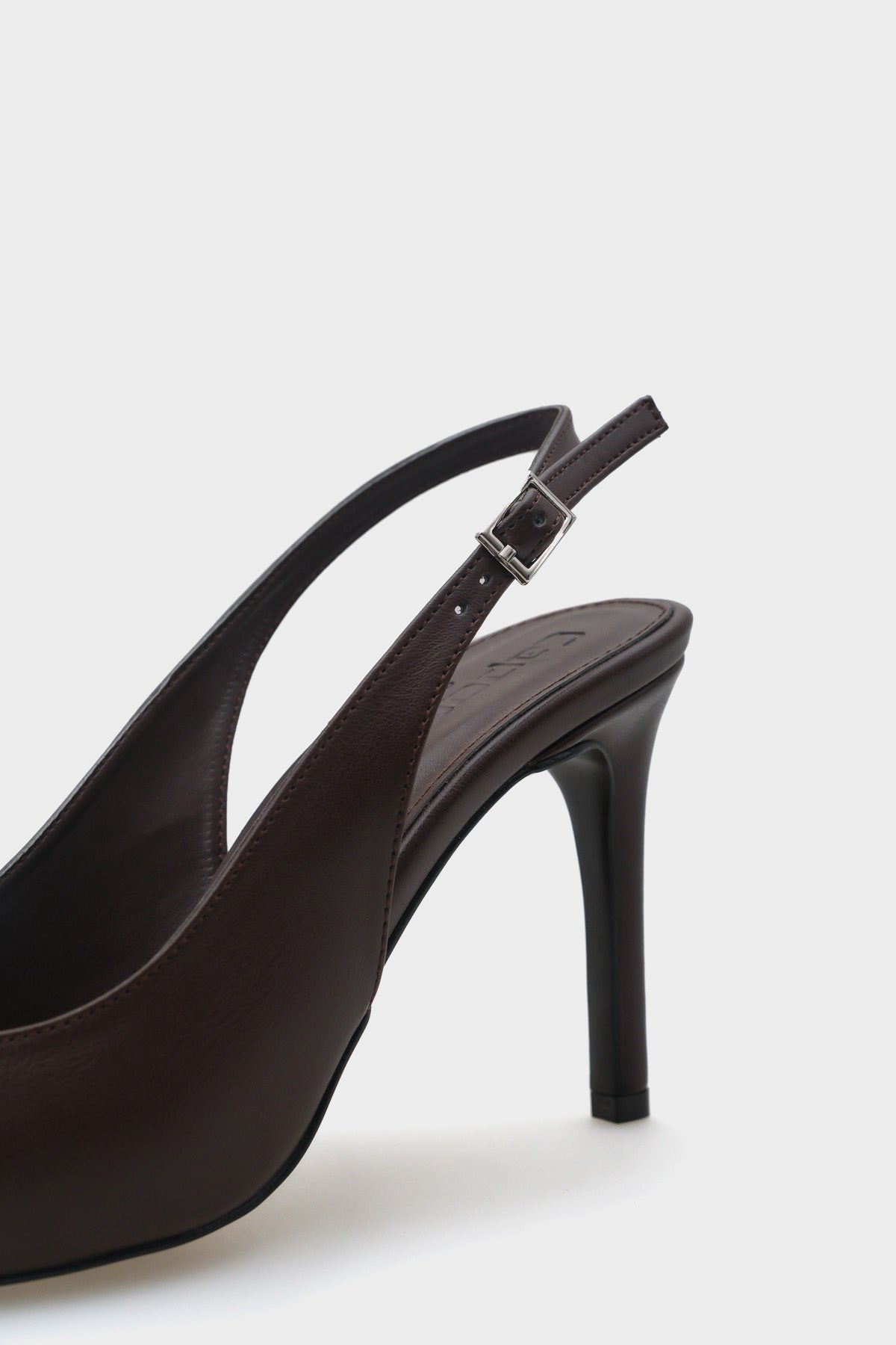 Helsa Hakiki Deri İç Astarlı Topuklu Arkası Açık Kadın Stiletto