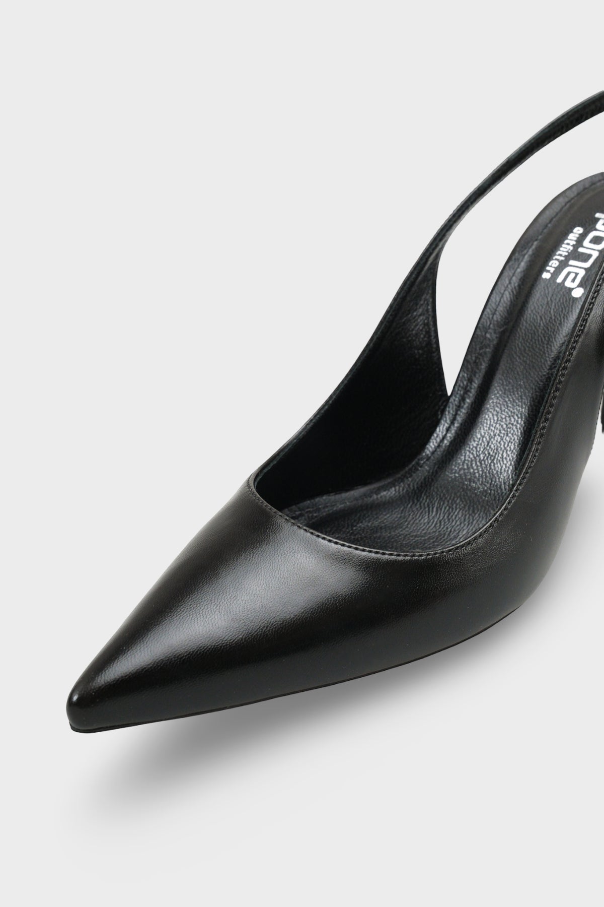 Helsa Hakiki Deri İç Astarlı Topuklu Arkası Açık Kadın Stiletto