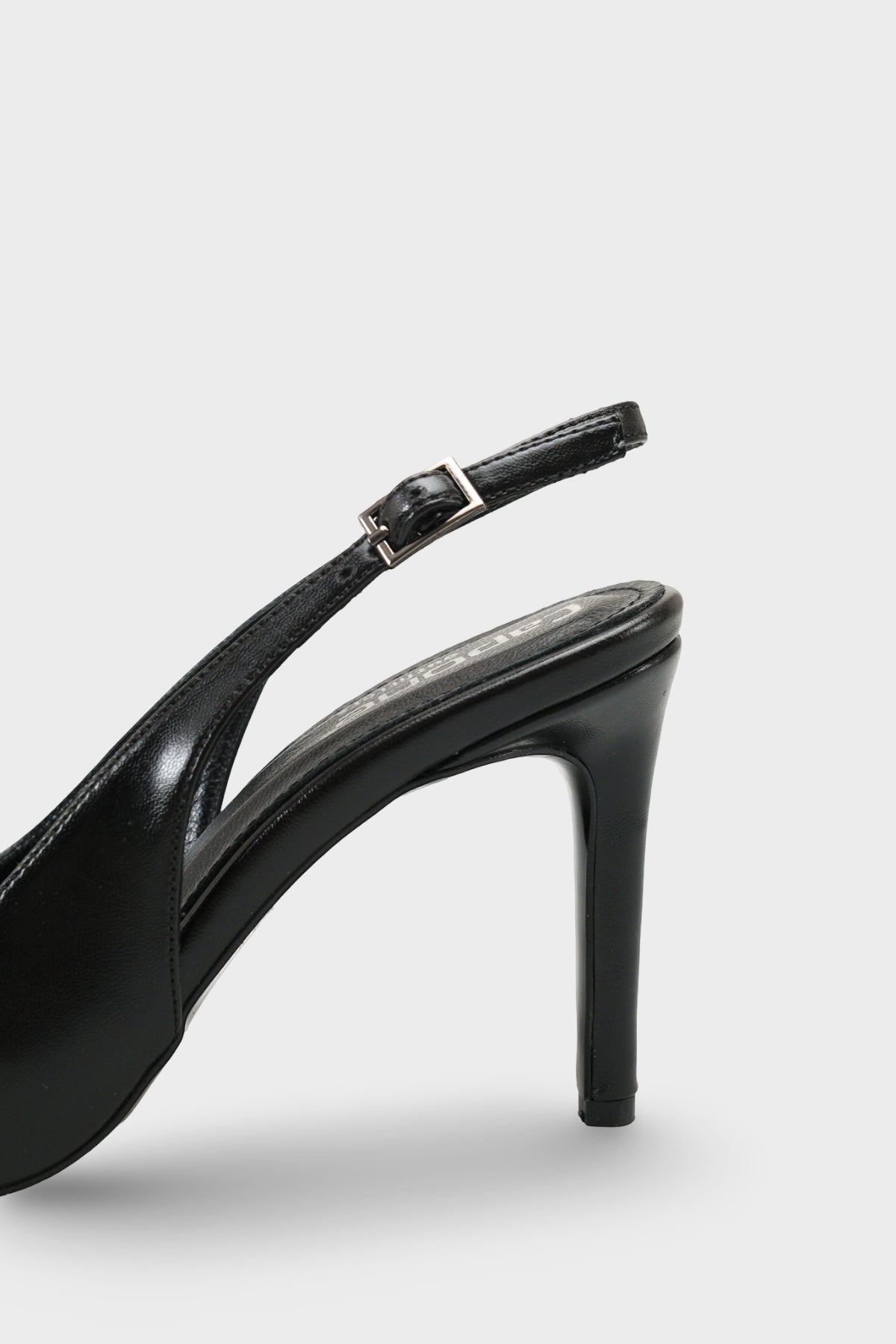 Helsa Hakiki Deri İç Astarlı Topuklu Arkası Açık Kadın Stiletto