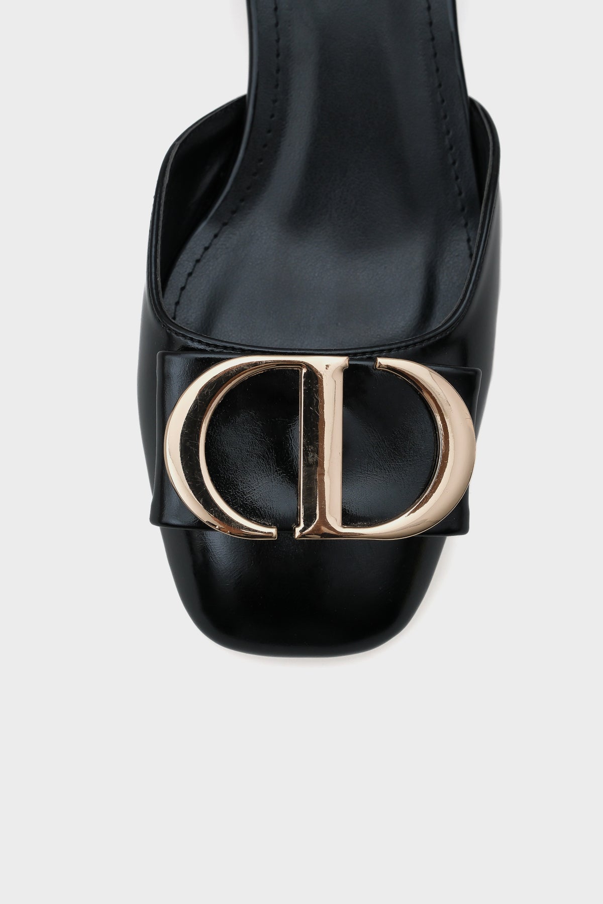 Randi  Arkası Açık  Tokalı Kısa Topuklu Kadın Ayakkabı