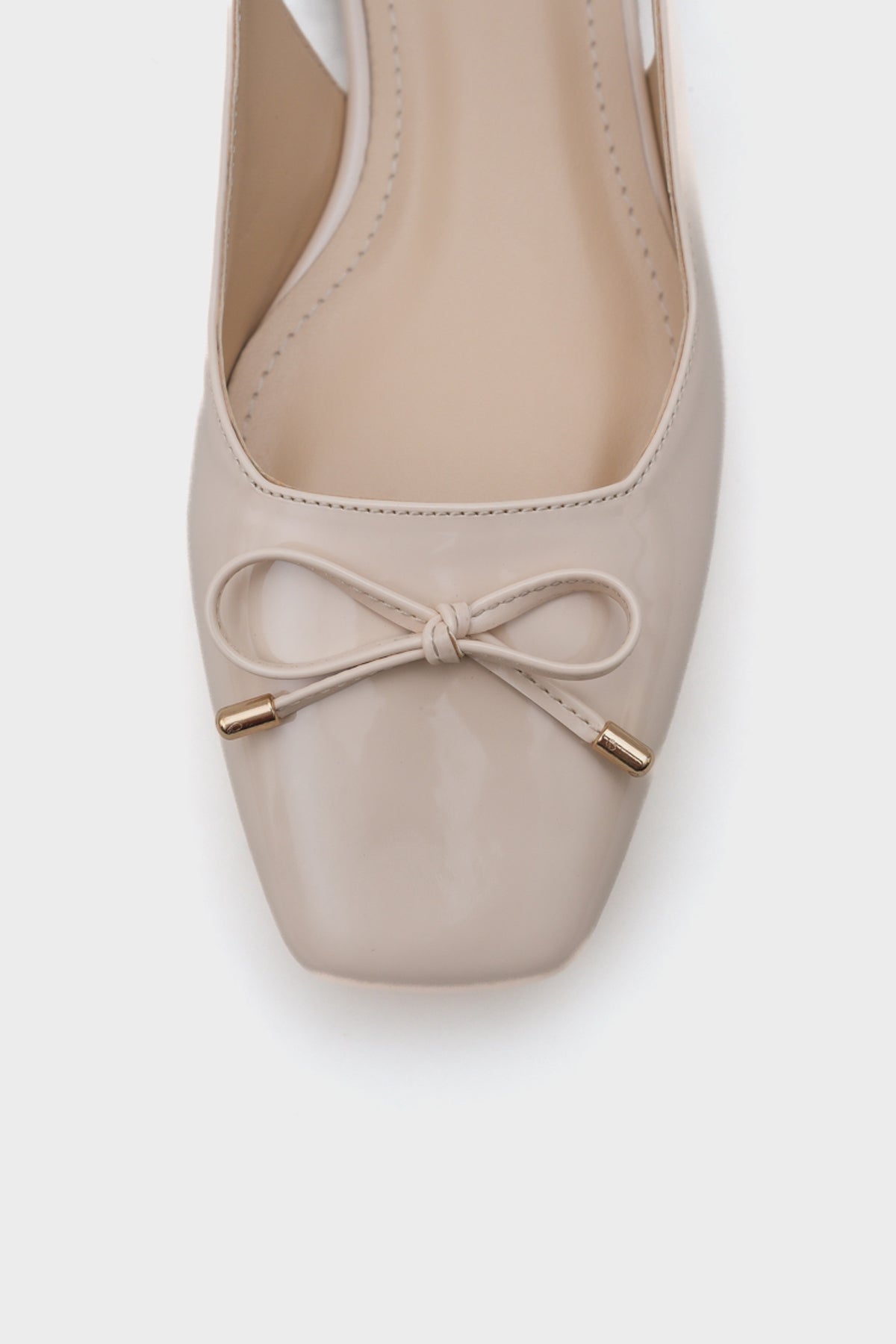 Angela Metal Topuklu Arkası Açık Kadın Babet