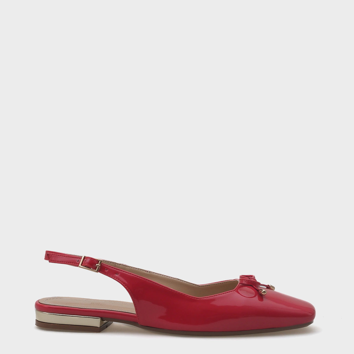 Angela Metal Topuklu Arkası Açık Kadın Babet