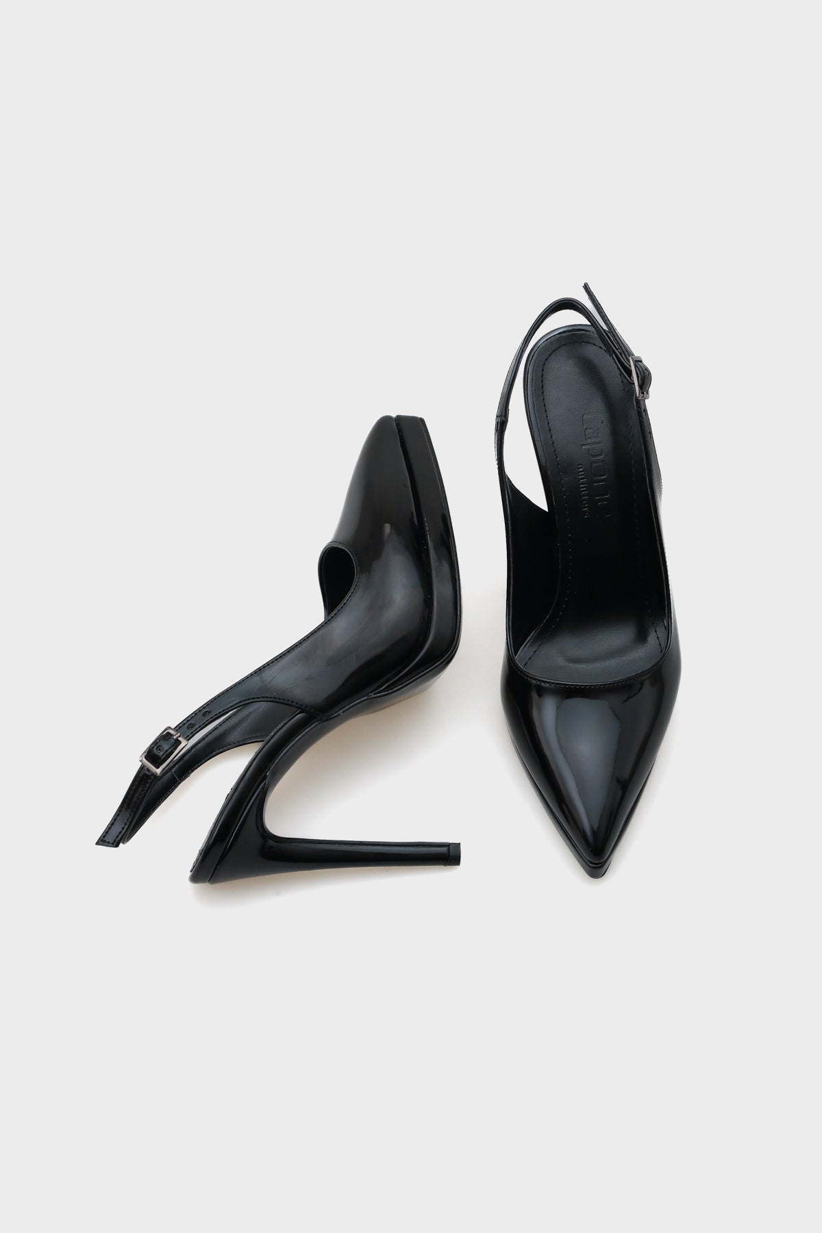 Risa Arkası Açık Sivri Burunlu Yüksek Topuklu  Platform  Kadın Ayakkabı