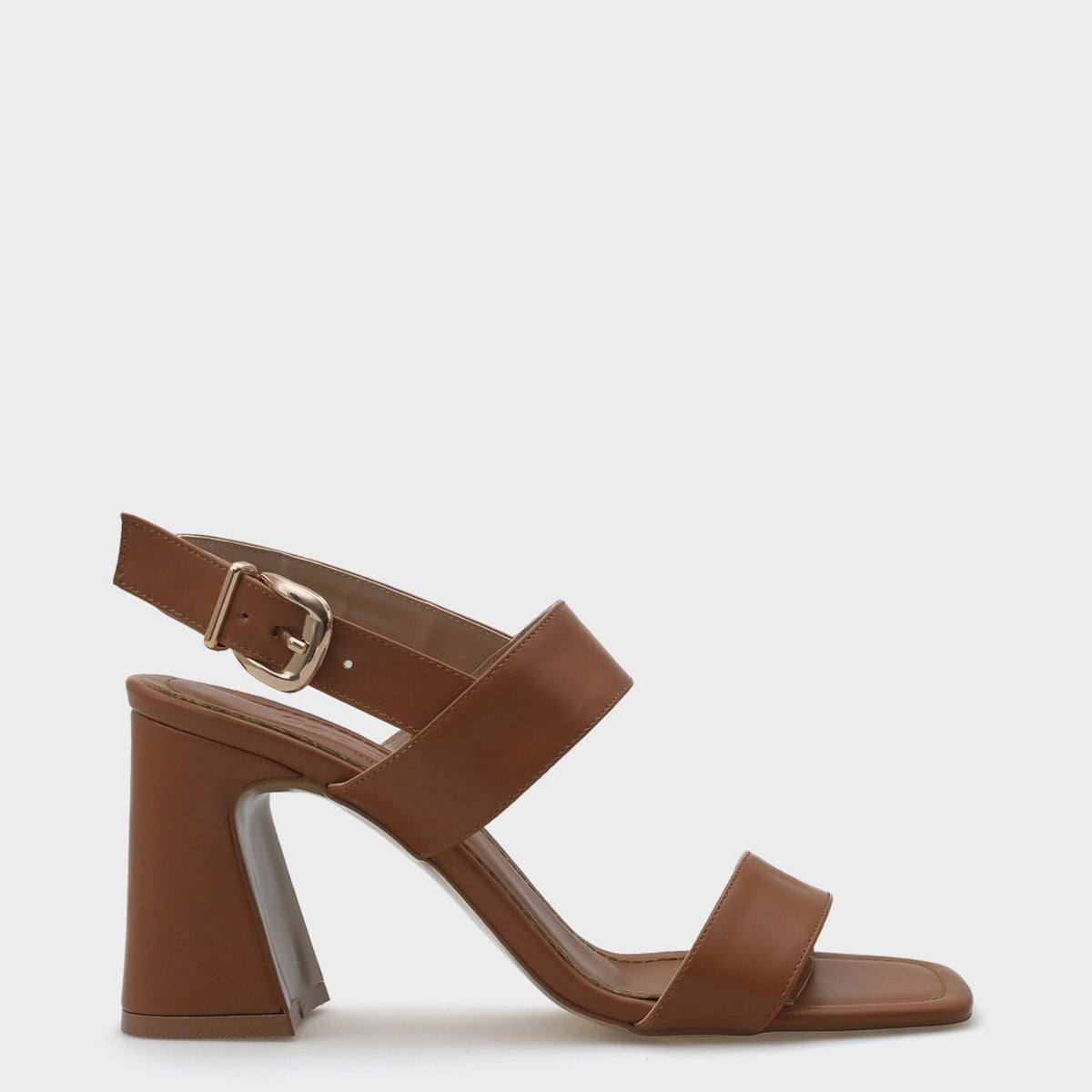 Tina Orta Topuklu Çift Bantlı Kadın Sandalet