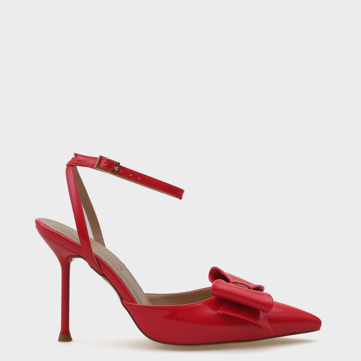 Rona Sivri Burunlu Fiyonlu Bilekten Bantlı Kadın Ayakkabı