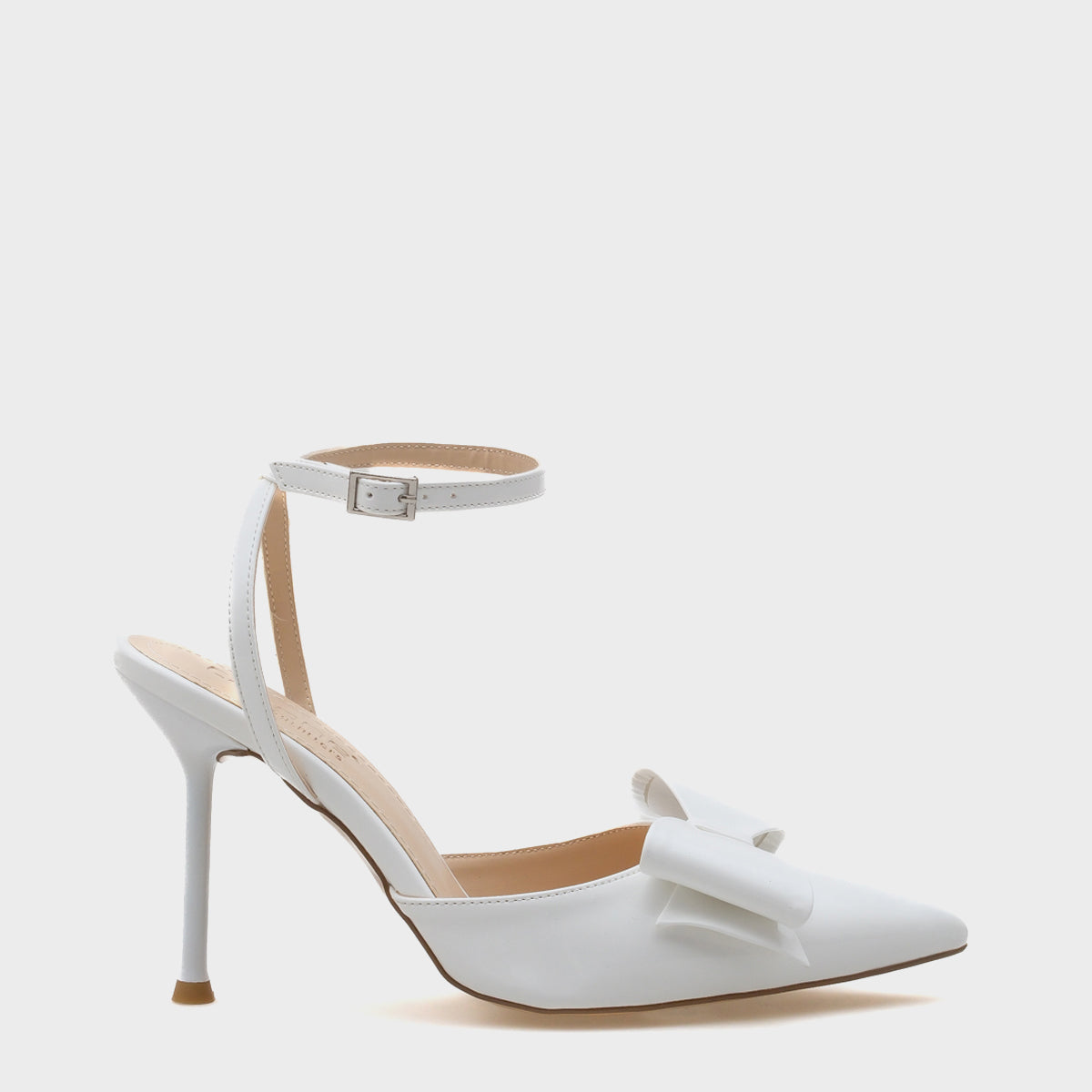 Rona Sivri Burunlu Fiyonlu Bilekten Bantlı Kadın Ayakkabı