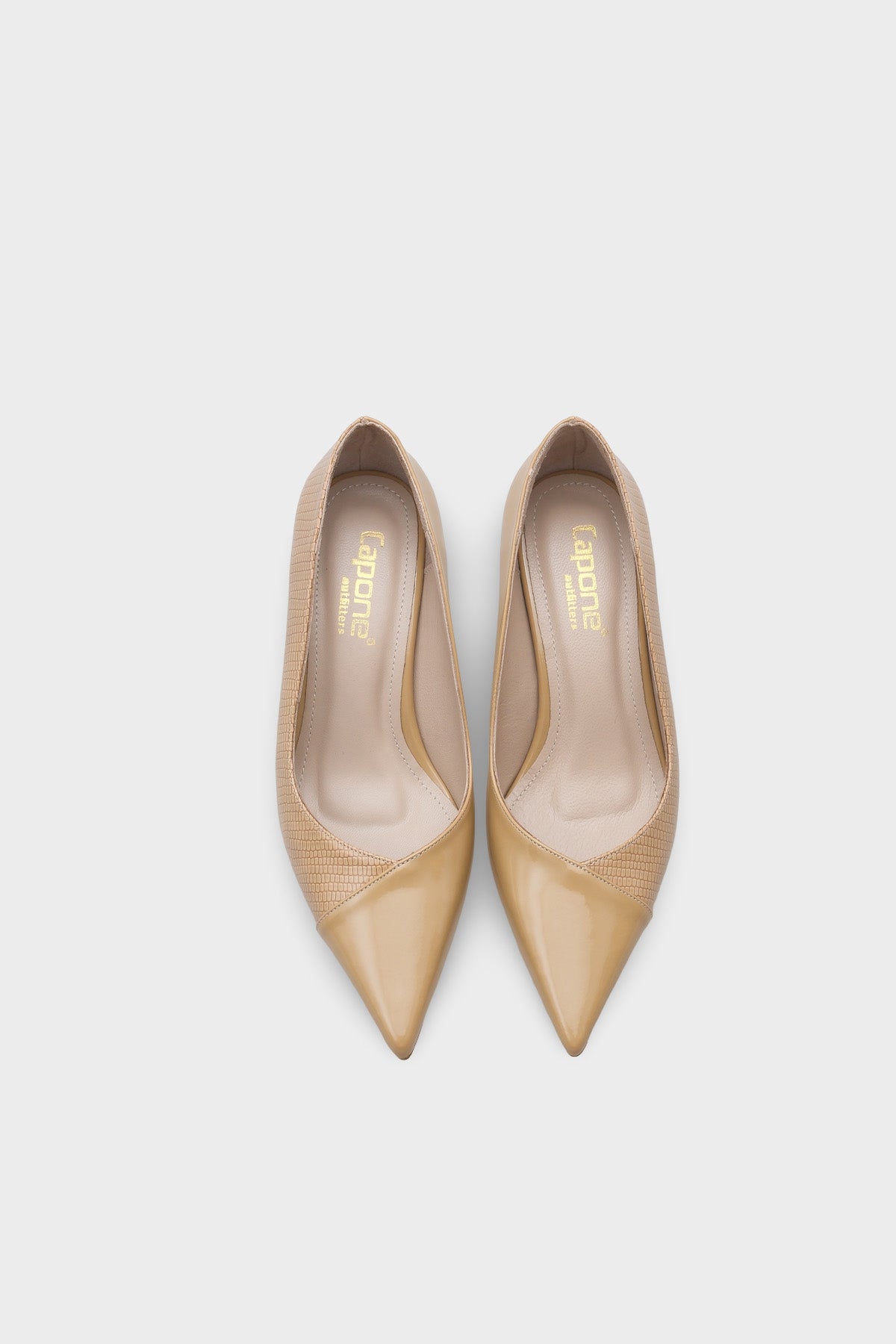 Brianne Orta Topuklu Bantlı Yılan Baskılı Hakiki Deri Astarlı Stiletto