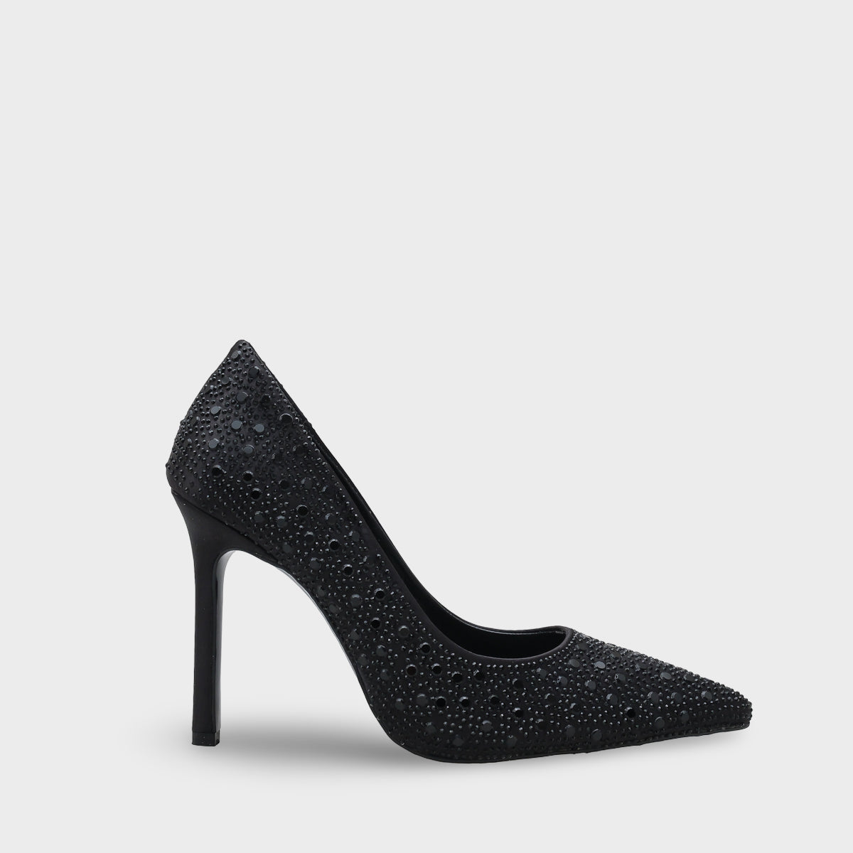 Lillian Taşlı Yüksek Topuklu Saten Şık Stiletto