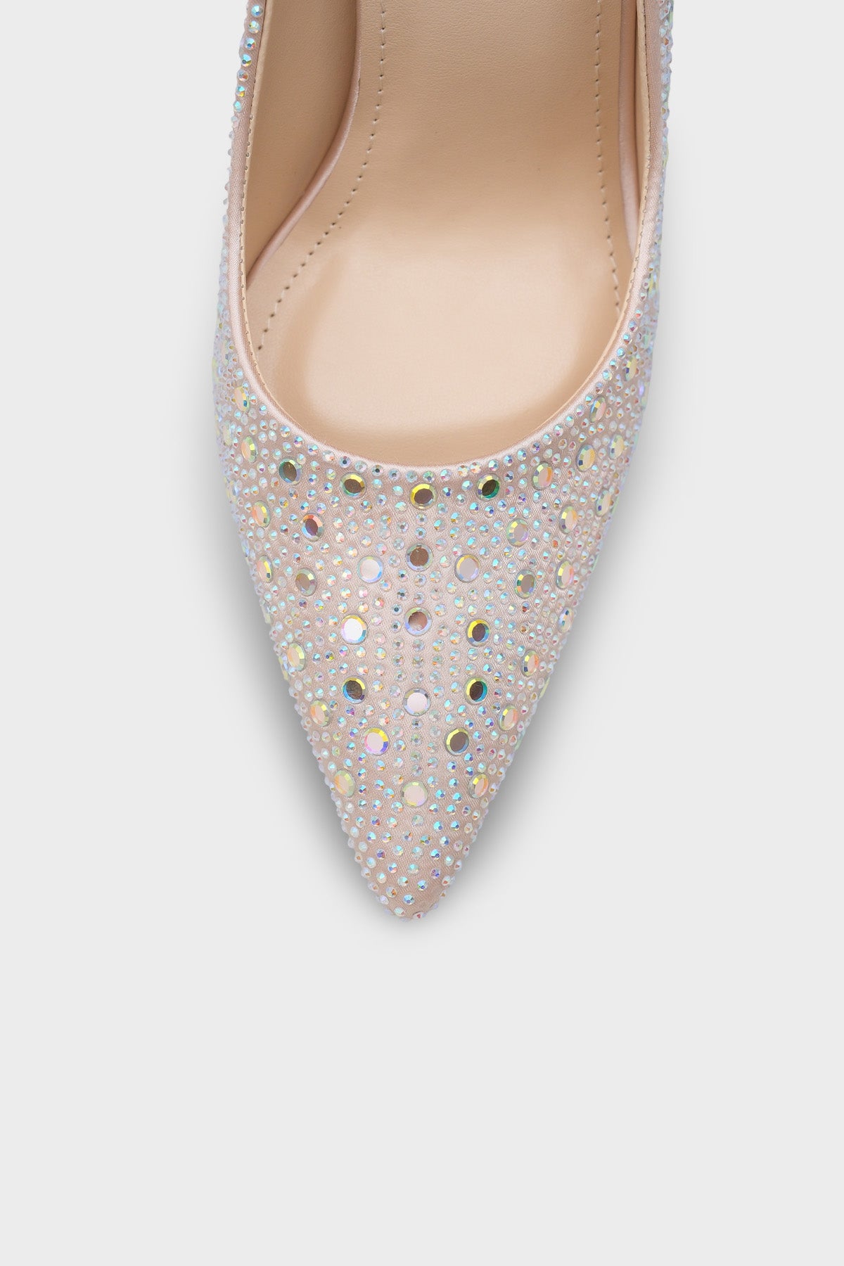 Lillian Taşlı Yüksek Topuklu Saten Şık Stiletto