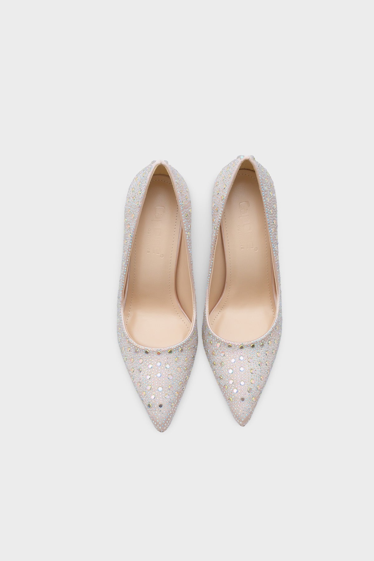 Lillian Taşlı Yüksek Topuklu Saten Şık Stiletto