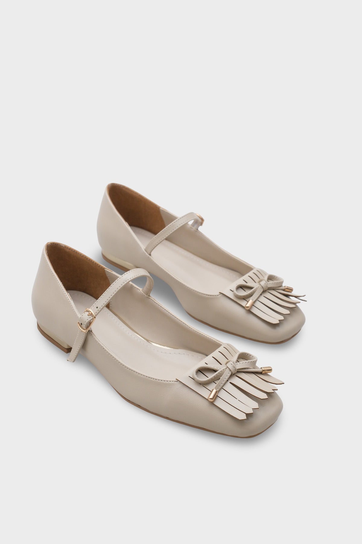 Kelsy Küt Burunlu Püsküllü Kısa Topuklu Kadın Babet