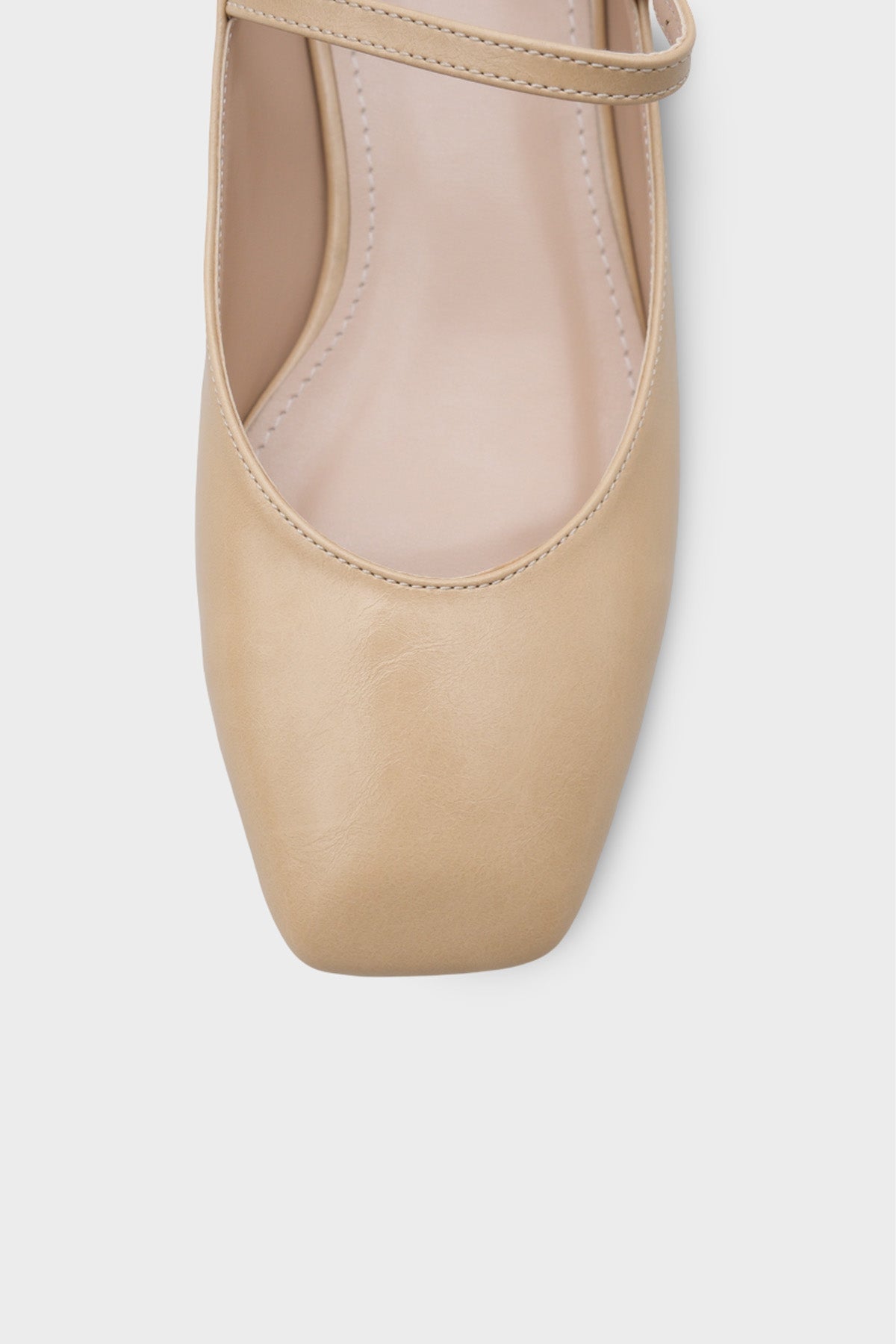 Darline Kısa Topuklu Küt Burunlu Bantlı Mary Jane Kadın Ayakkabı