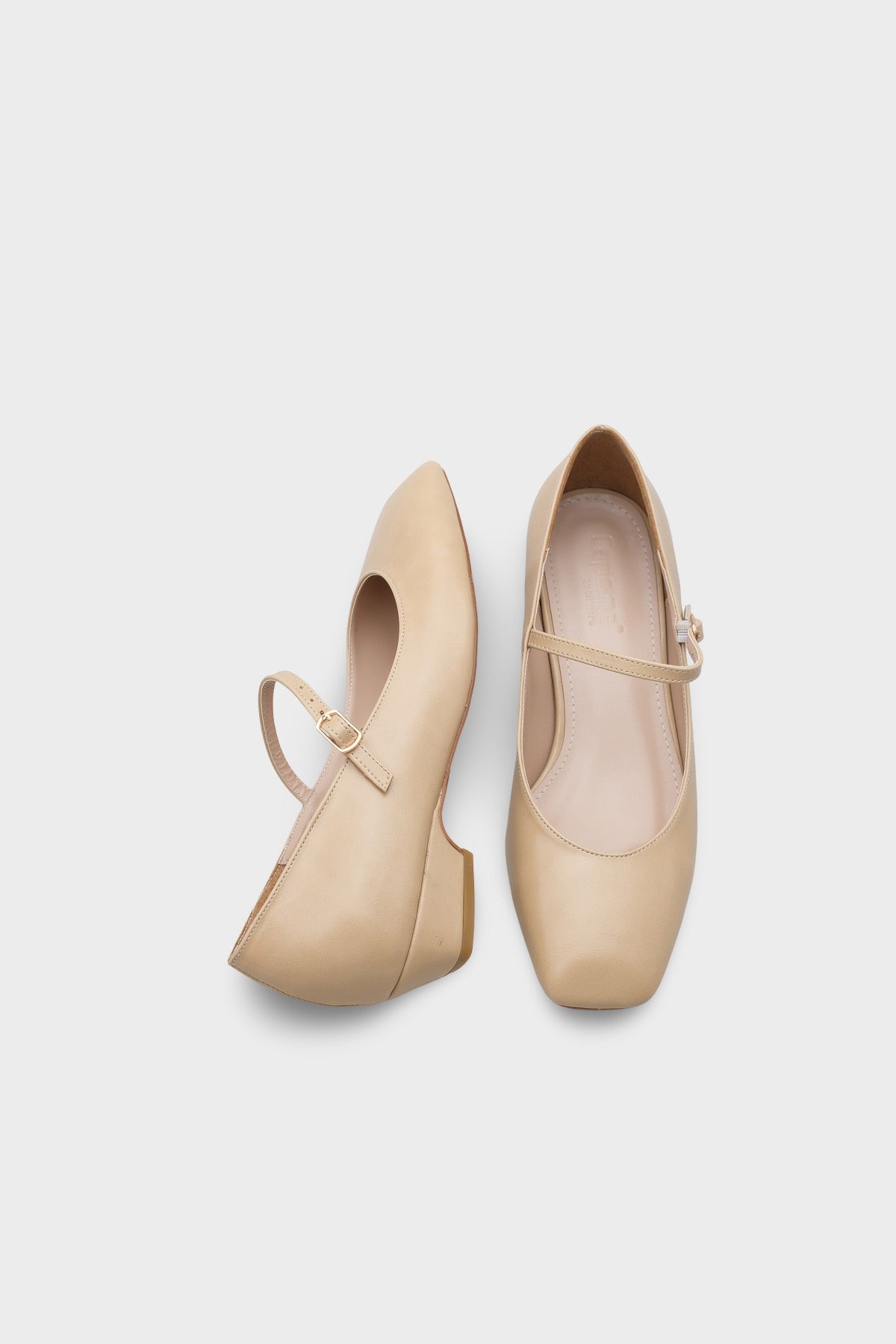 Darline Kısa Topuklu Küt Burunlu Bantlı Mary Jane Kadın Ayakkabı