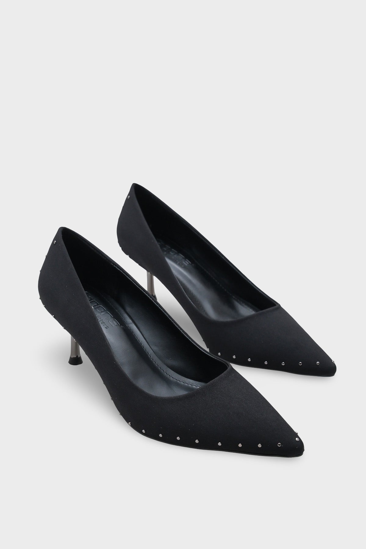 Anny Sivri Burunlu Metal Aksesuarlı Metal Topuklu Stiletto