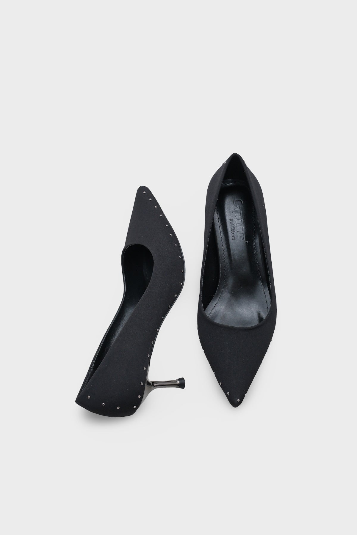 Anny Sivri Burunlu Metal Aksesuarlı Metal Topuklu Stiletto