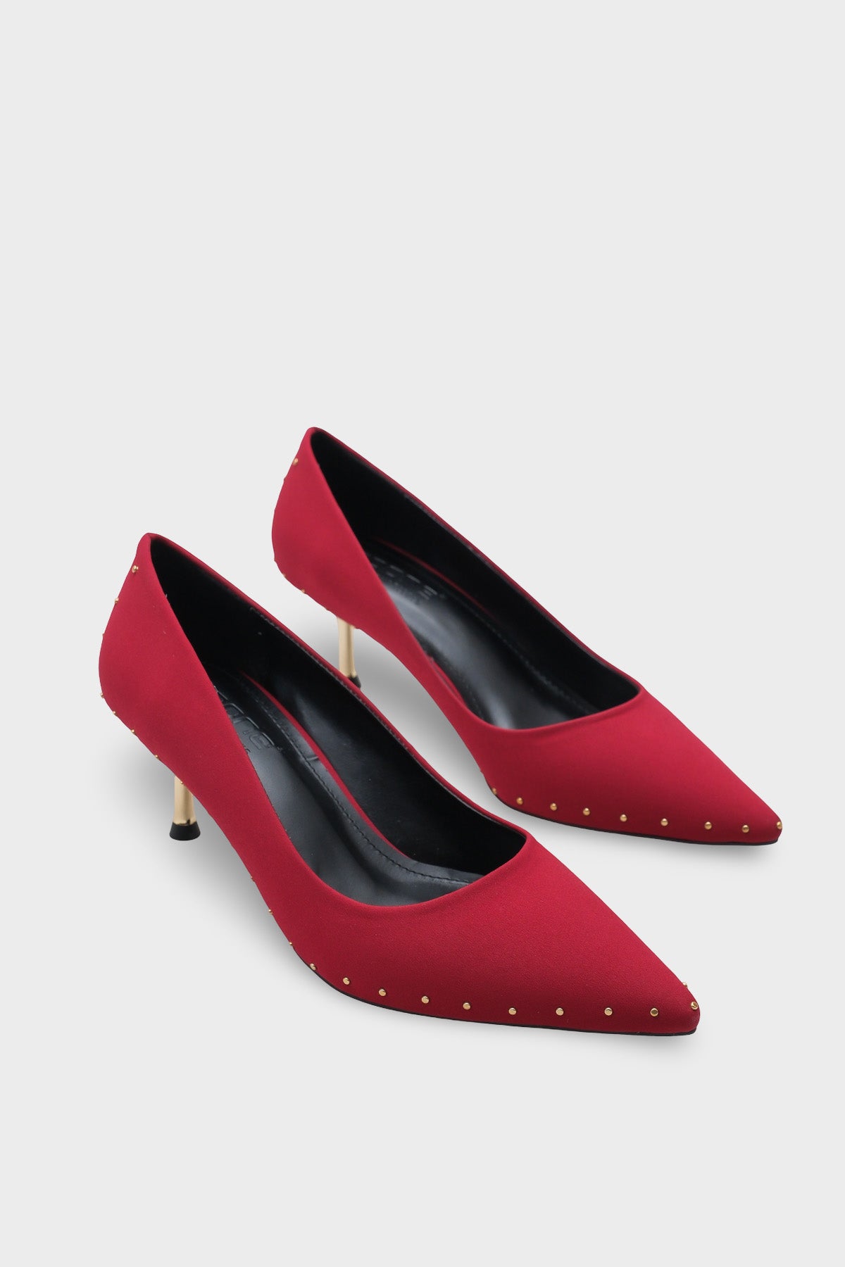 Anny Sivri Burunlu Metal Aksesuarlı Metal Topuklu Stiletto