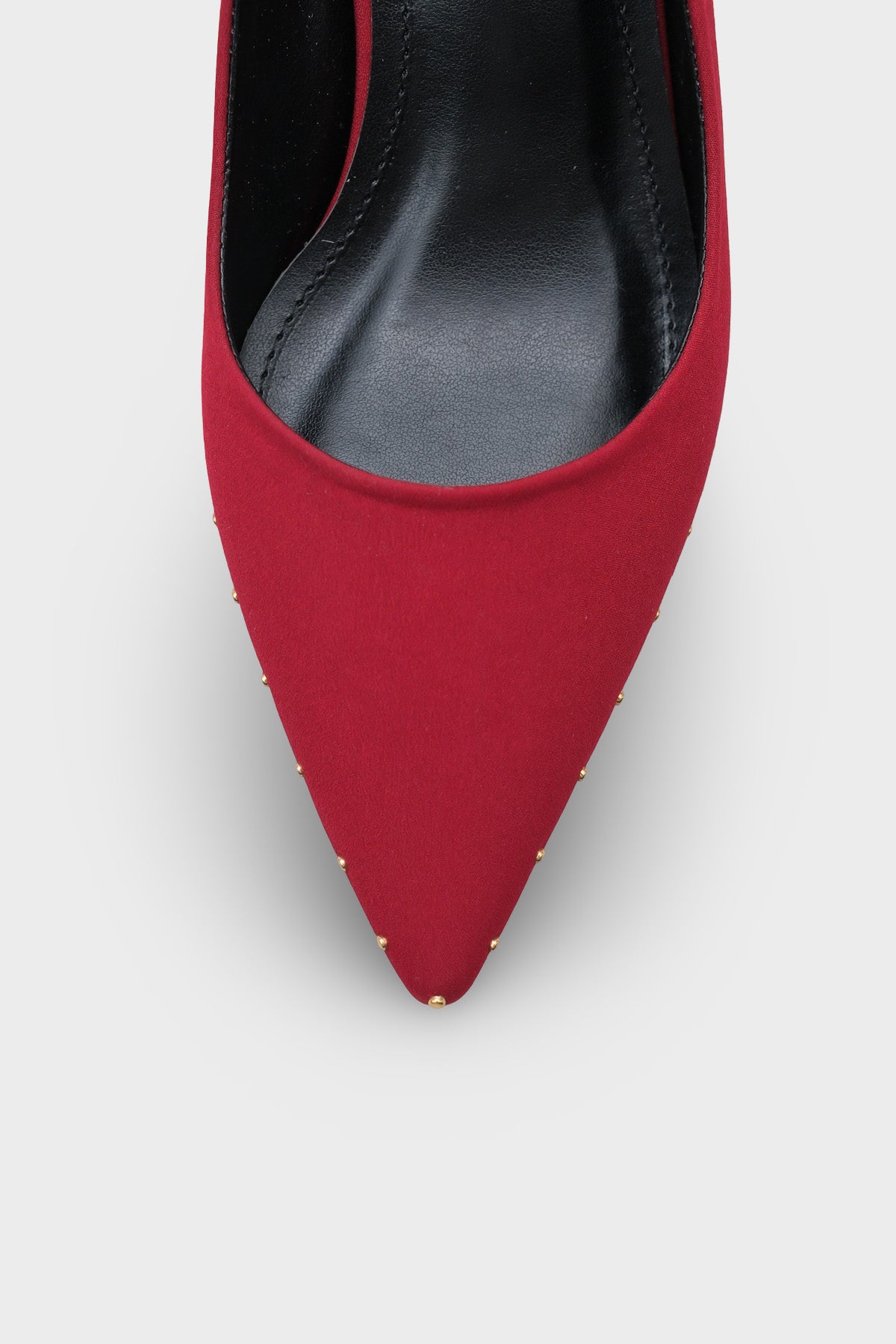 Anny Sivri Burunlu Metal Aksesuarlı Metal Topuklu Stiletto