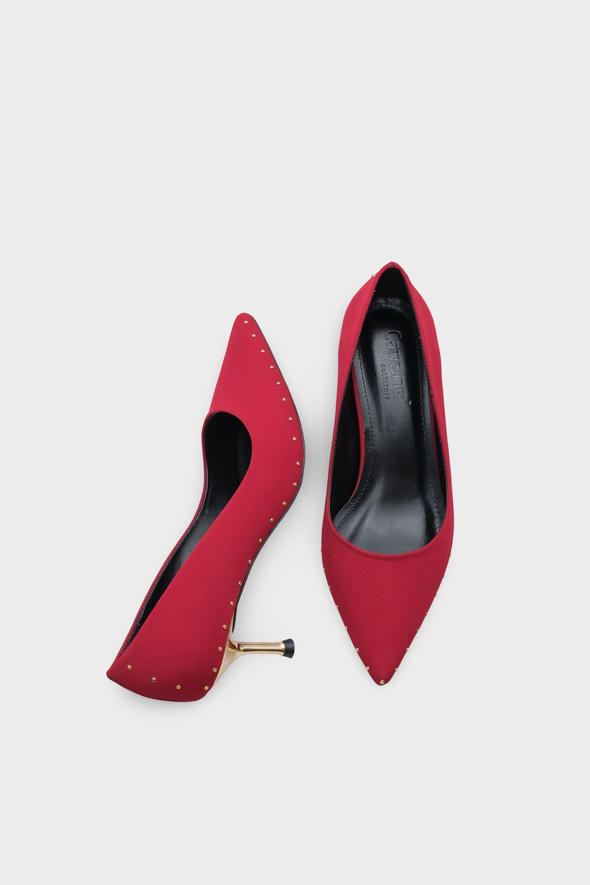 Anny Sivri Burunlu Metal Aksesuarlı Metal Topuklu Stiletto