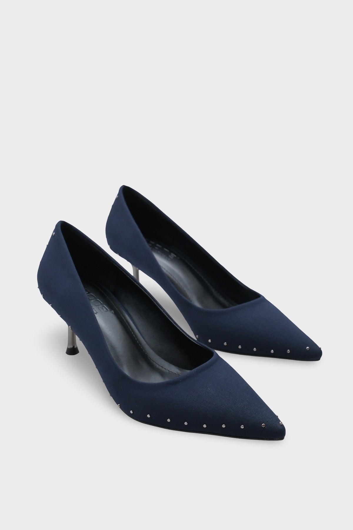 Anny Sivri Burunlu Metal Aksesuarlı Metal Topuklu Stiletto