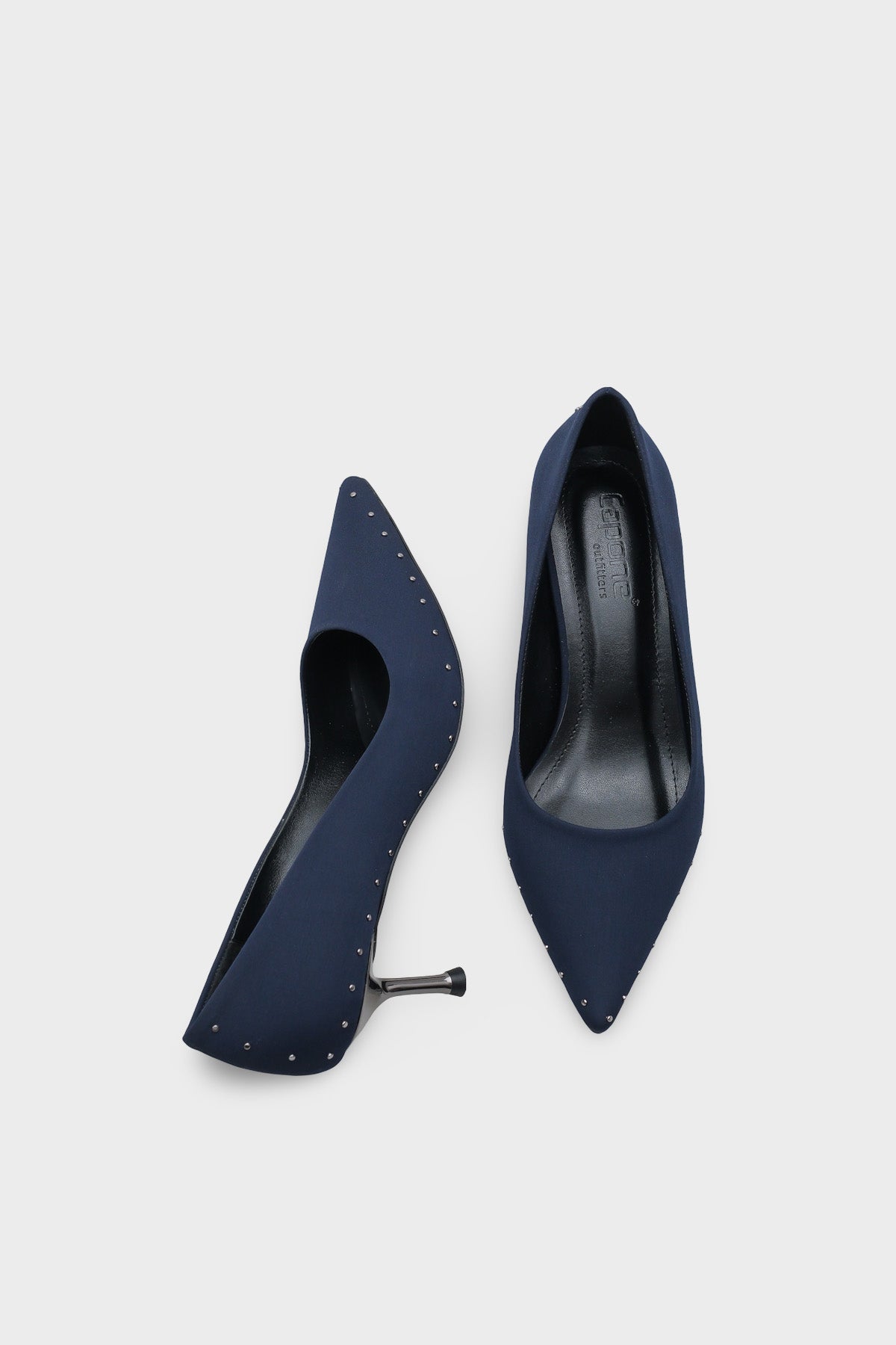 Anny Sivri Burunlu Metal Aksesuarlı Metal Topuklu Stiletto