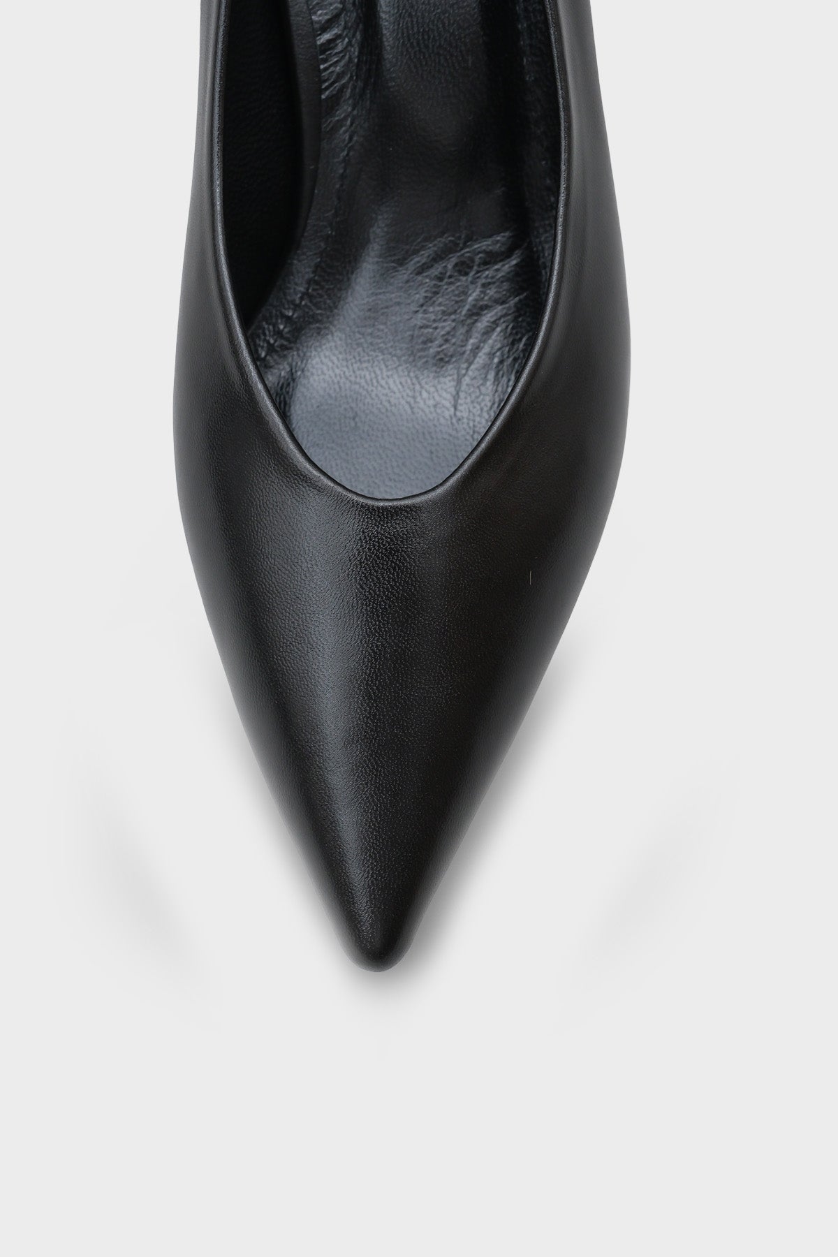 Merle Sivri Burunlu Hakiki Deri Astarlı Stiletto