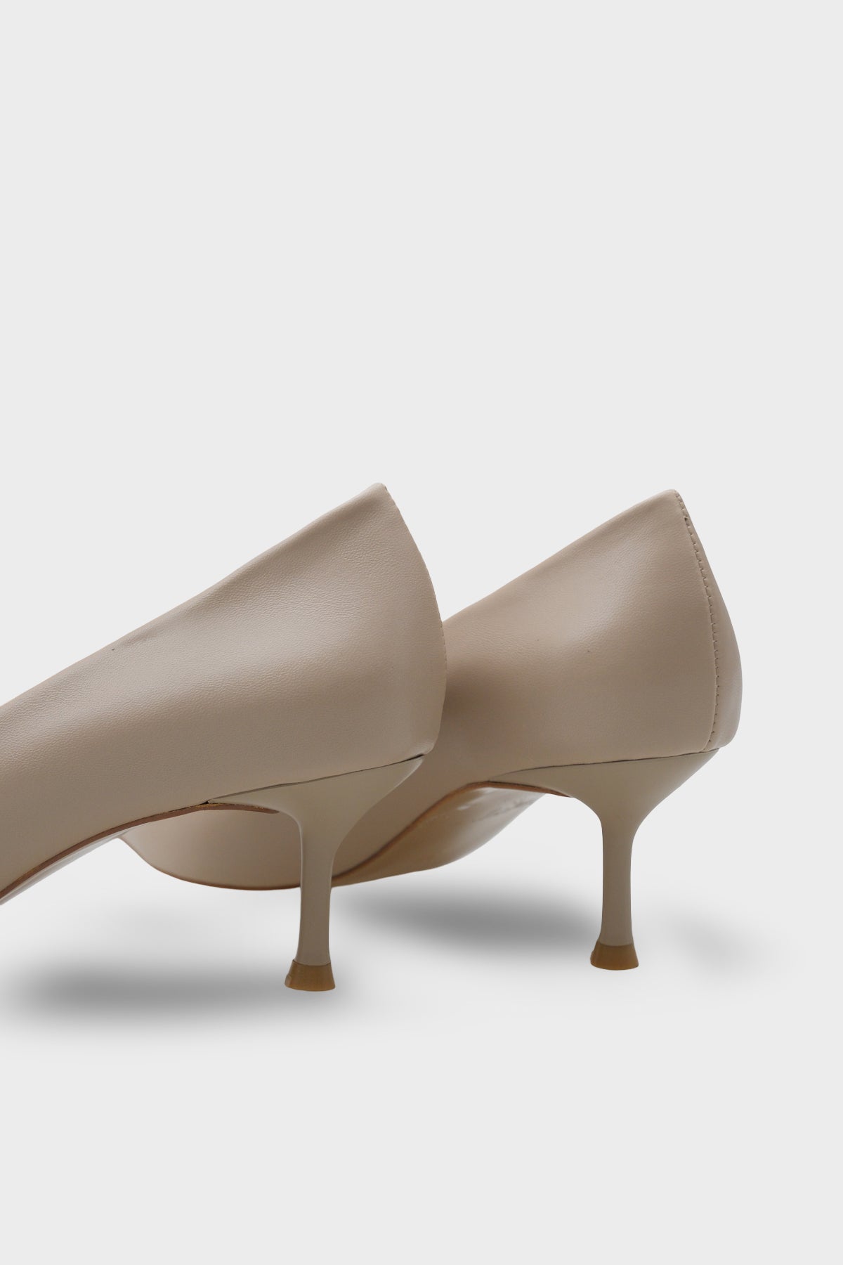 Merle Sivri Burunlu Hakiki Deri Astarlı Stiletto