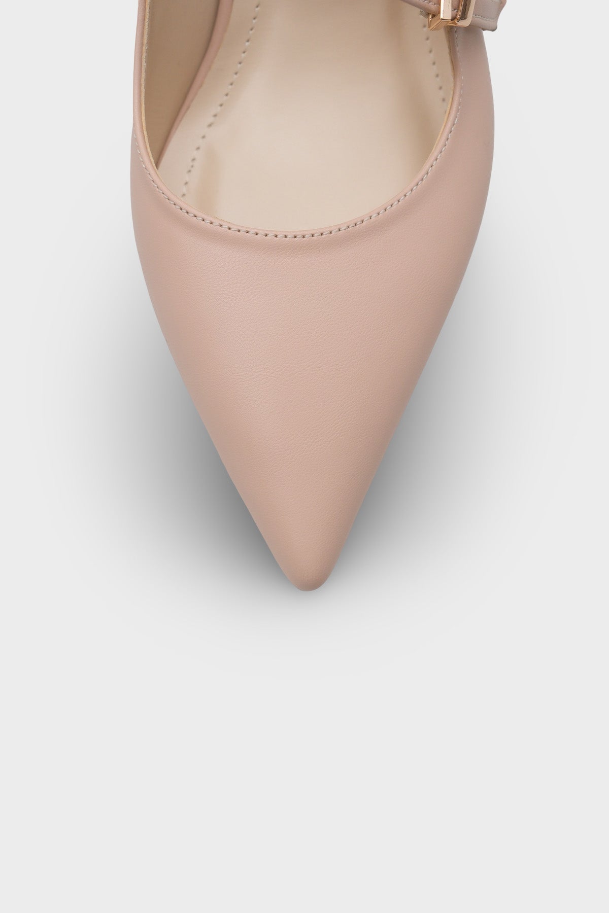 Marigold Orta Topuklu Sivri Burunlu Bantlı Kadın Ayakkabı