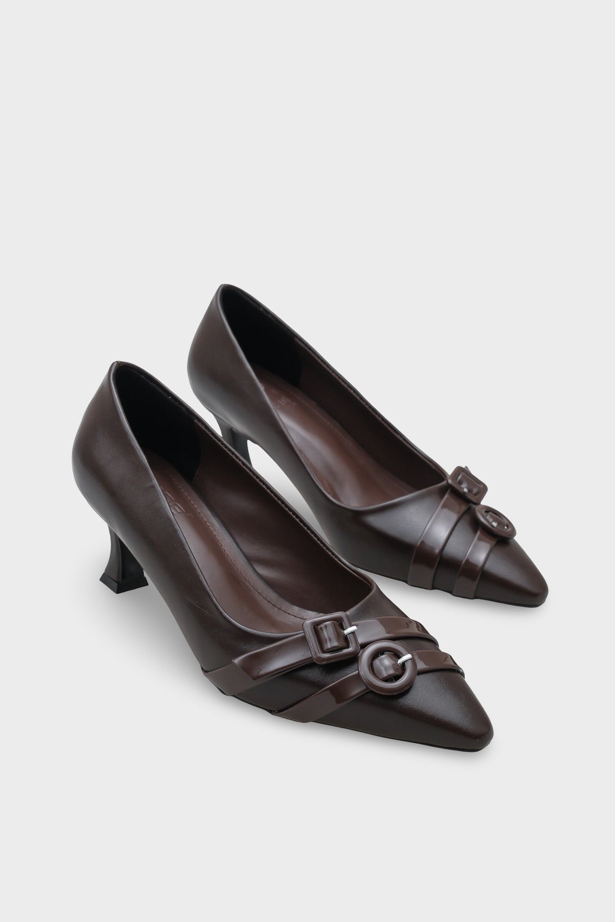 Mirabel Sivri Burunlu Tokalı Orta Topuklu Kadın Ayakkabı