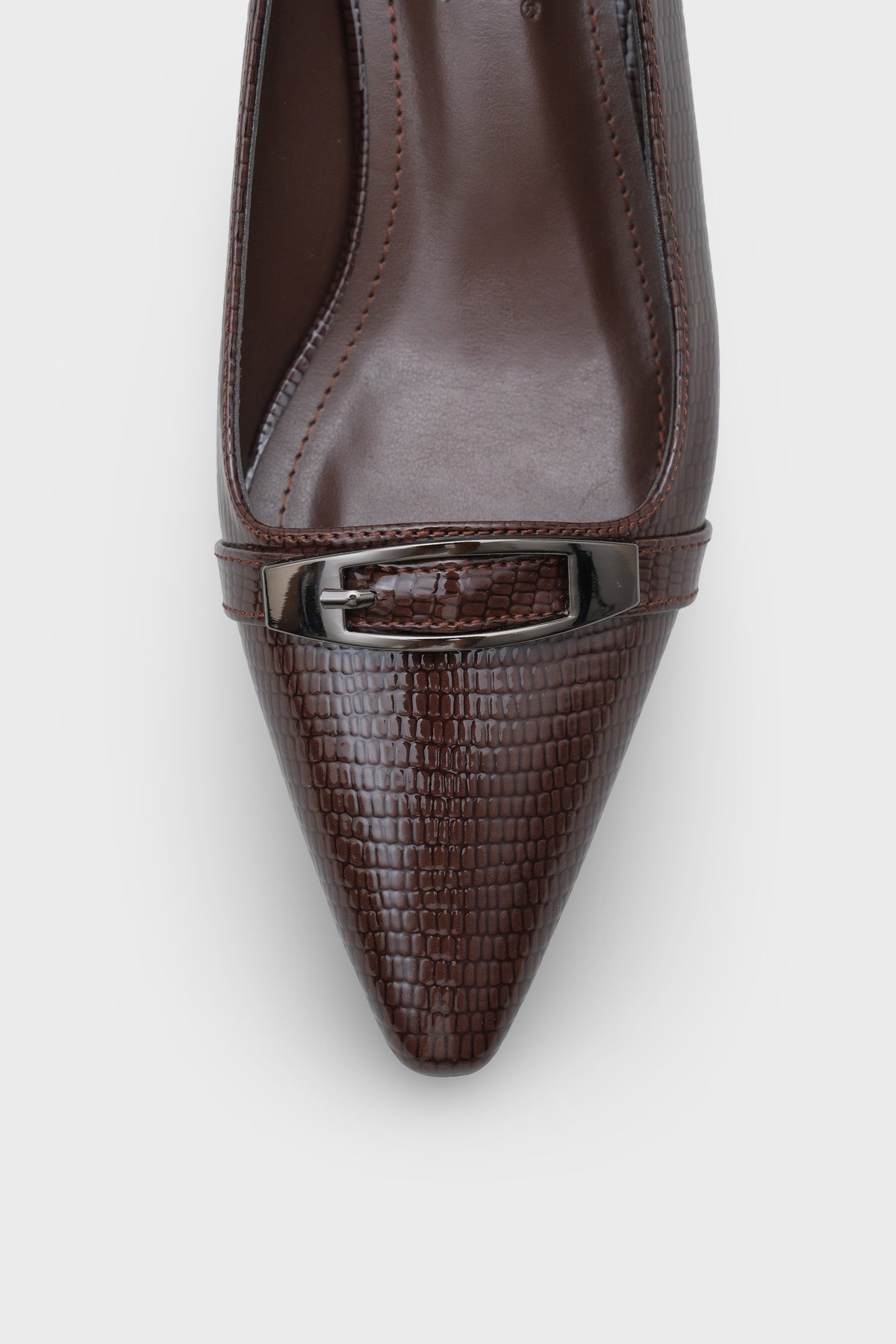 Jodi Metal Aksesuarlı Kısa Topuklu Kadın Ayakkabı