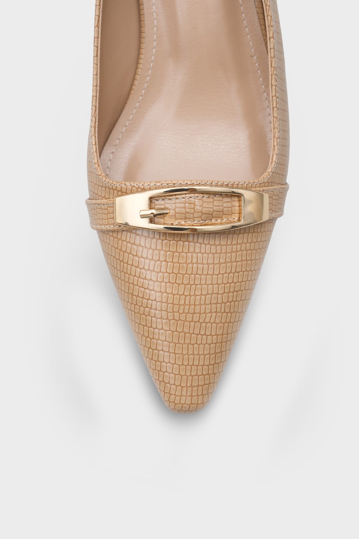 Jodi Metal Aksesuarlı Kısa Topuklu Kadın Ayakkabı