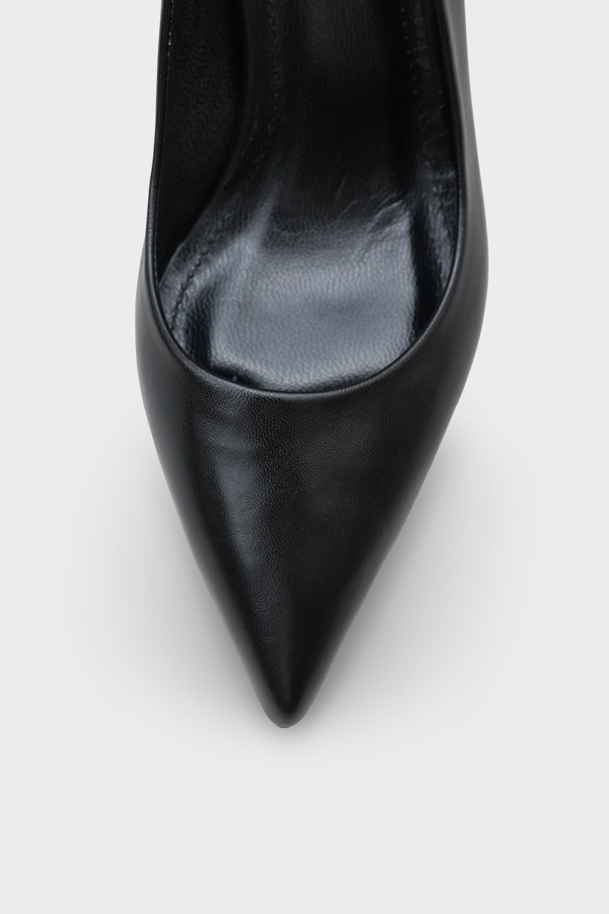 Rhonda Orta Topuklu Günlük Şık Astar Hakiki Deri Stiletto