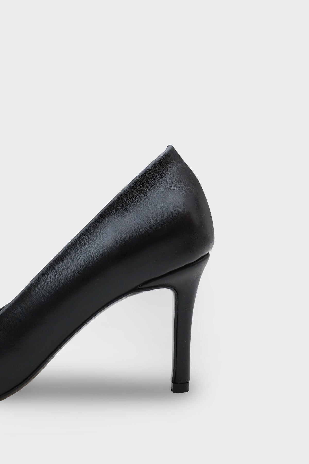 Rhonda Orta Topuklu Günlük Şık Astar Hakiki Deri Stiletto