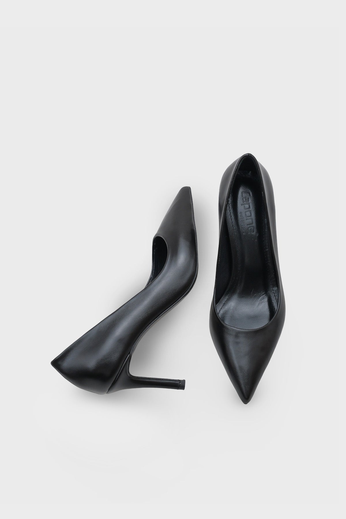 Rhonda Orta Topuklu Günlük Şık Astar Hakiki Deri Stiletto