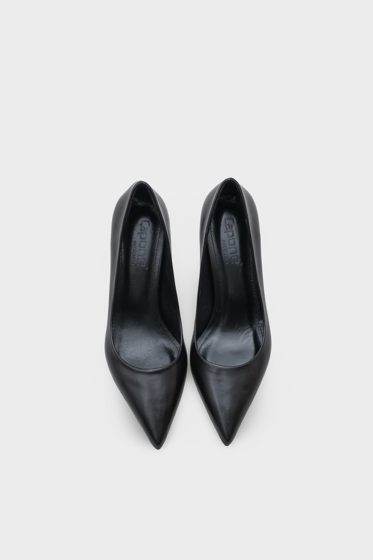 Rhonda Orta Topuklu Günlük Şık Astar Hakiki Deri Stiletto