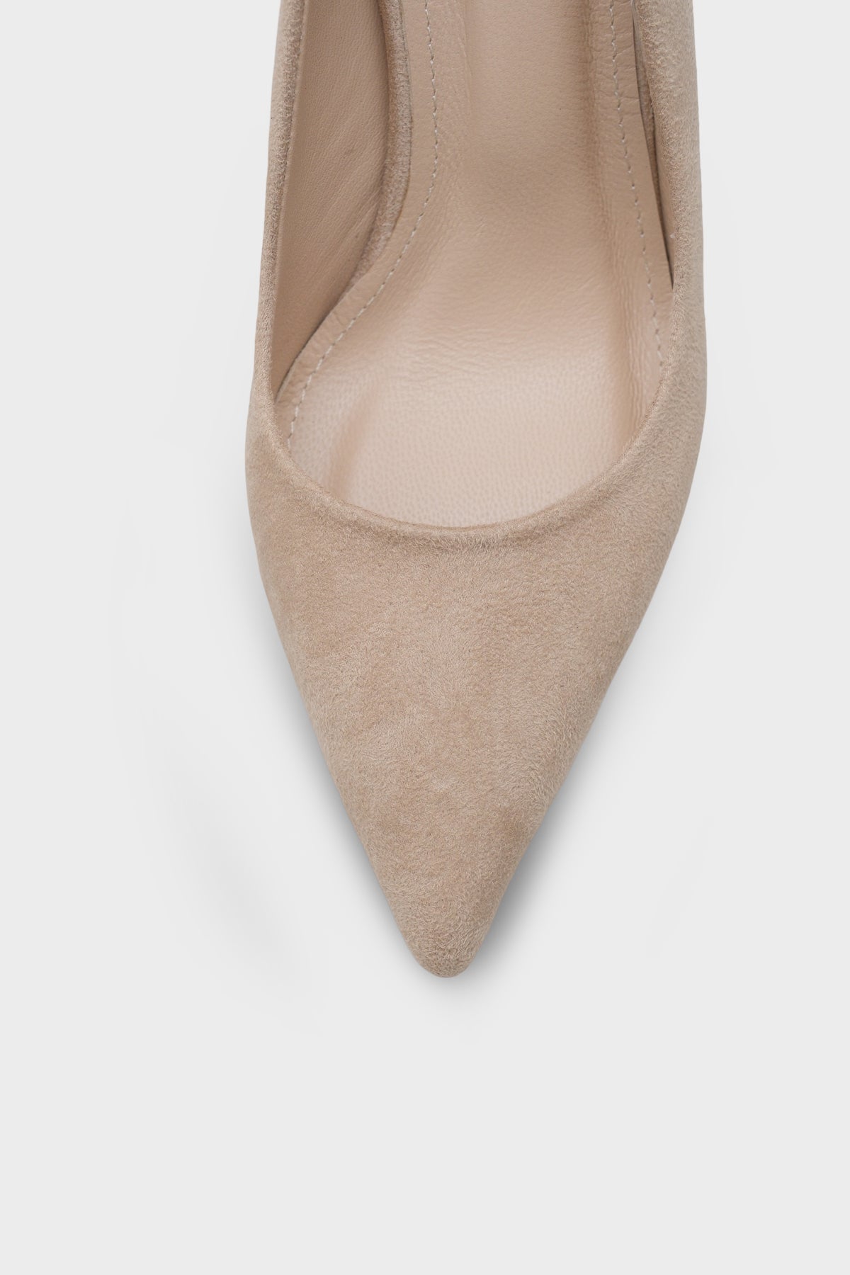 Rhonda Orta Topuklu Günlük Şık Astar Hakiki Deri Stiletto